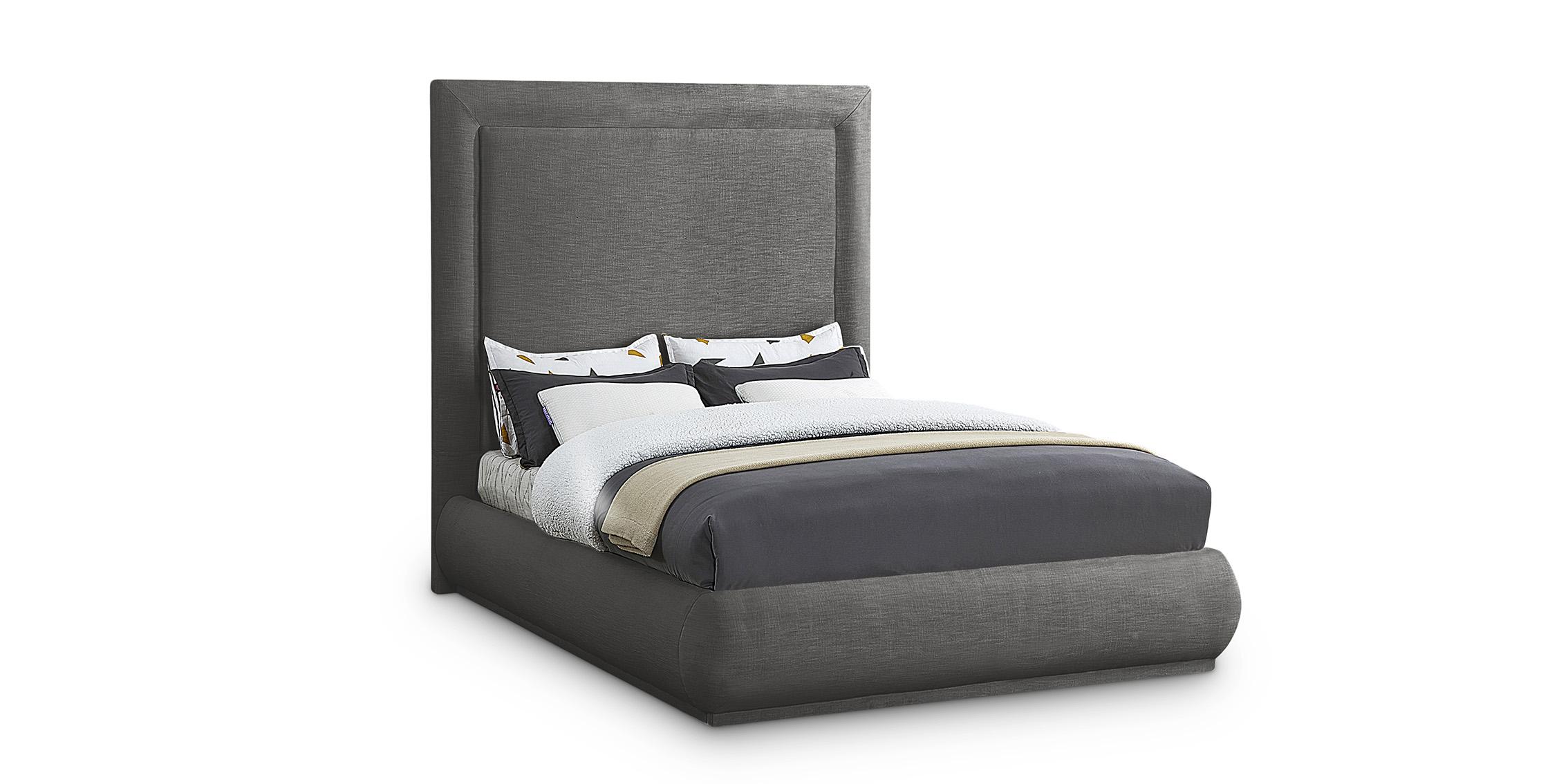 

    
Grey Linen King Bed BROOKE BrookeGrey-K Meridian Contemporary Modern
