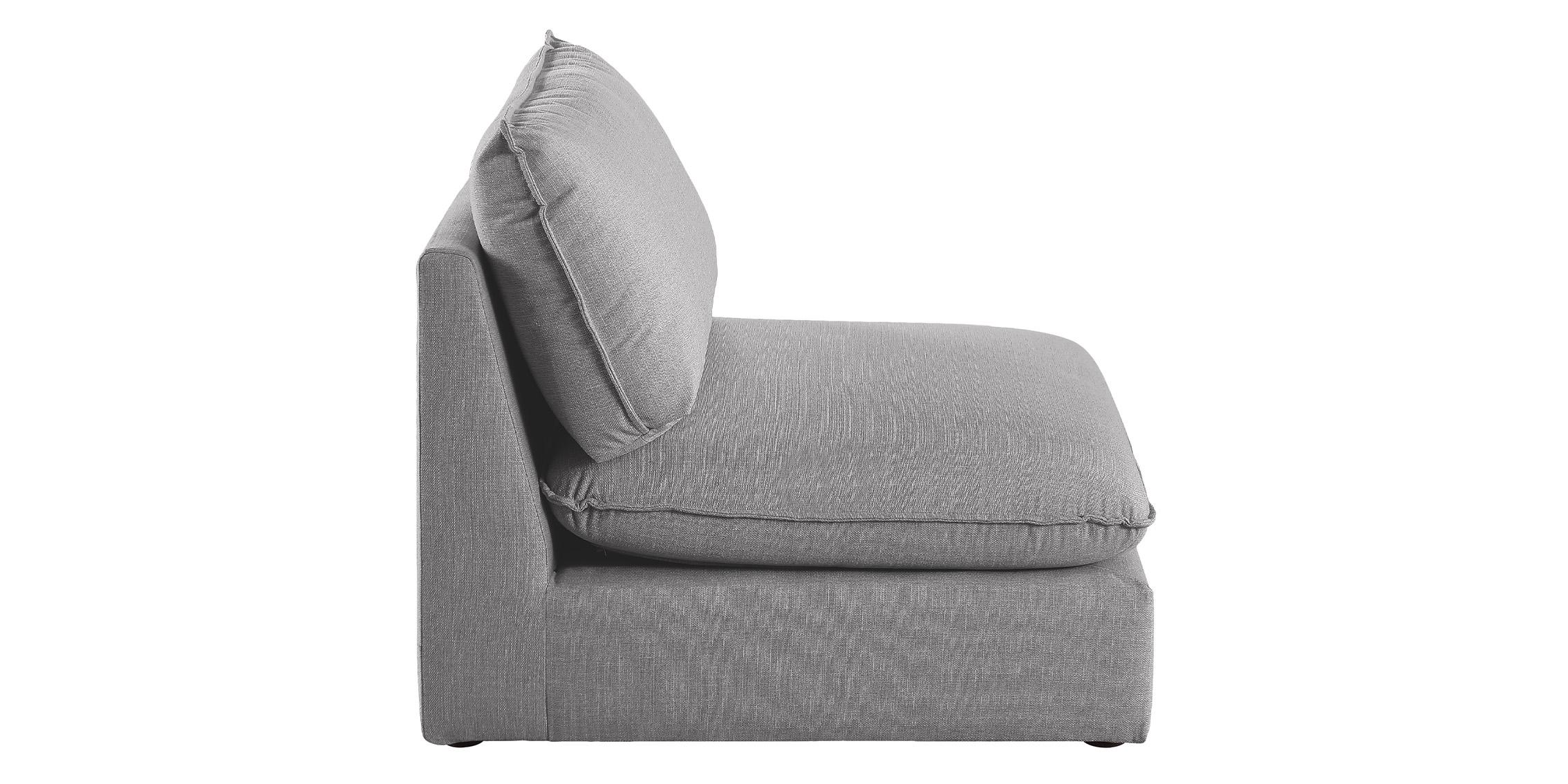

        
Meridian Furniture MACKENZIE 688Grey-Armless Armless Chair Gray Linen 094308263397
