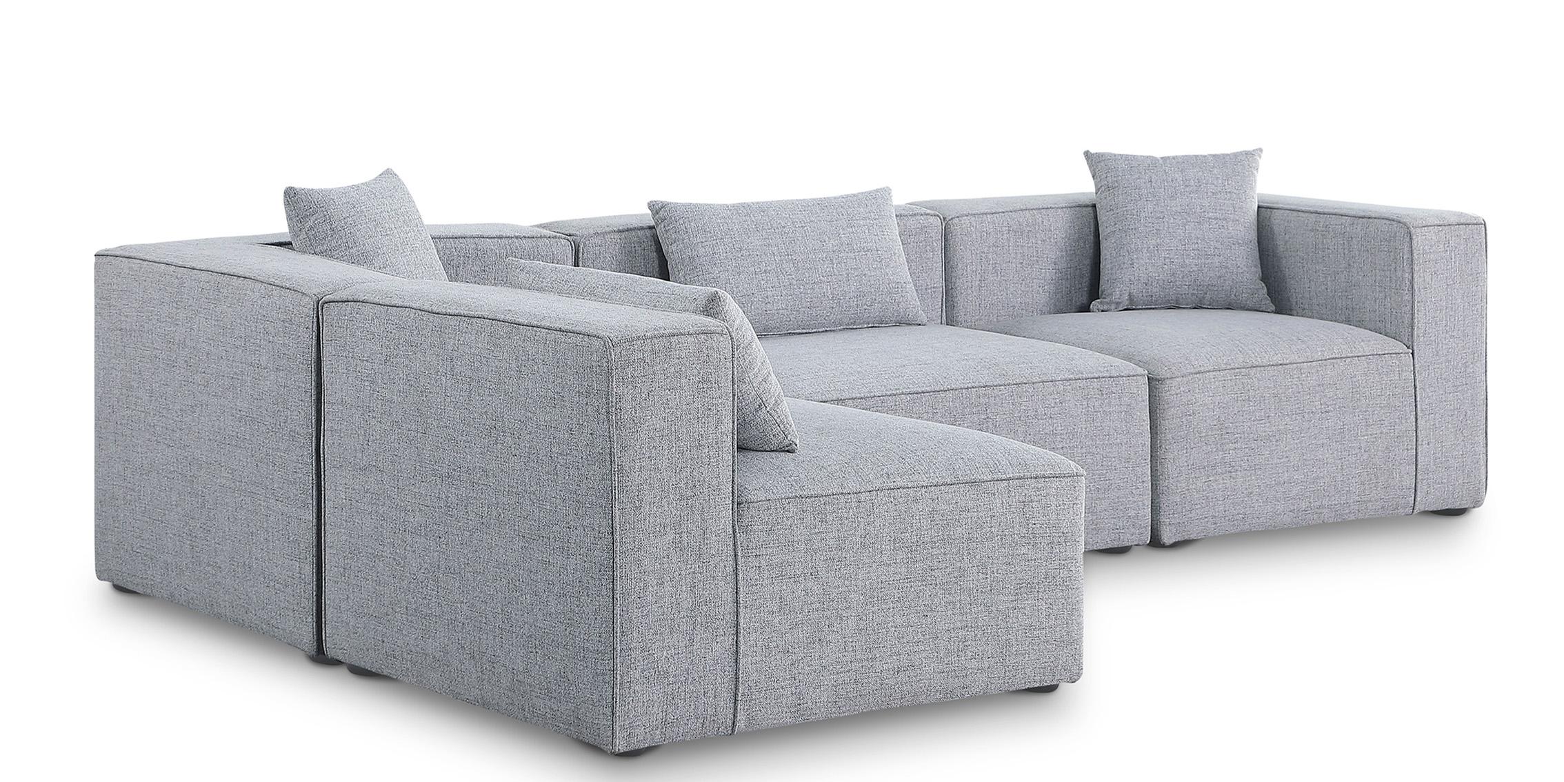 

        
Meridian Furniture CUBE 630Grey-Sec4B Modular Sectional Sofa Gray Linen 094308266985
