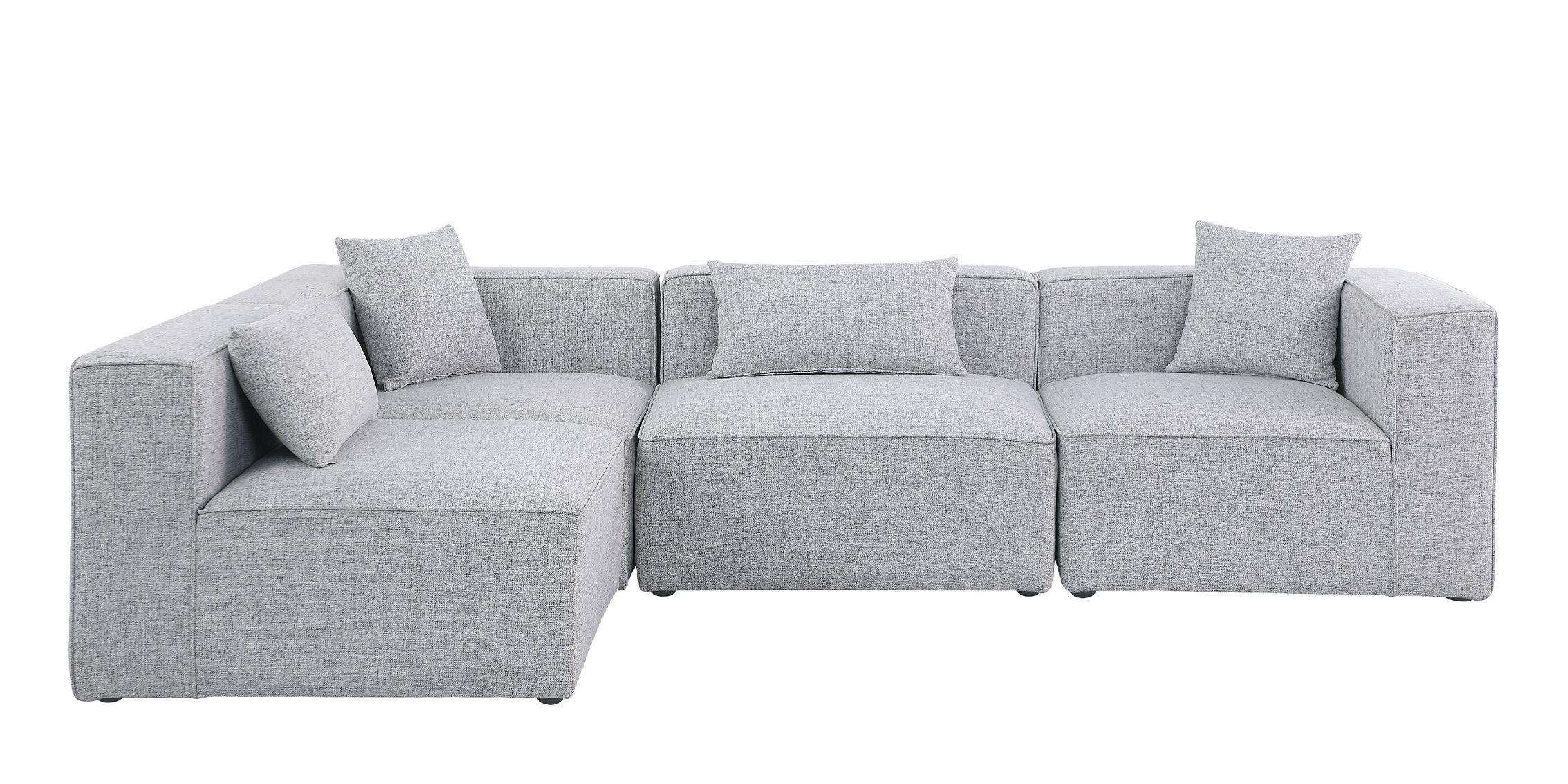 

    
630Grey-Sec4B Meridian Furniture Modular Sectional Sofa

