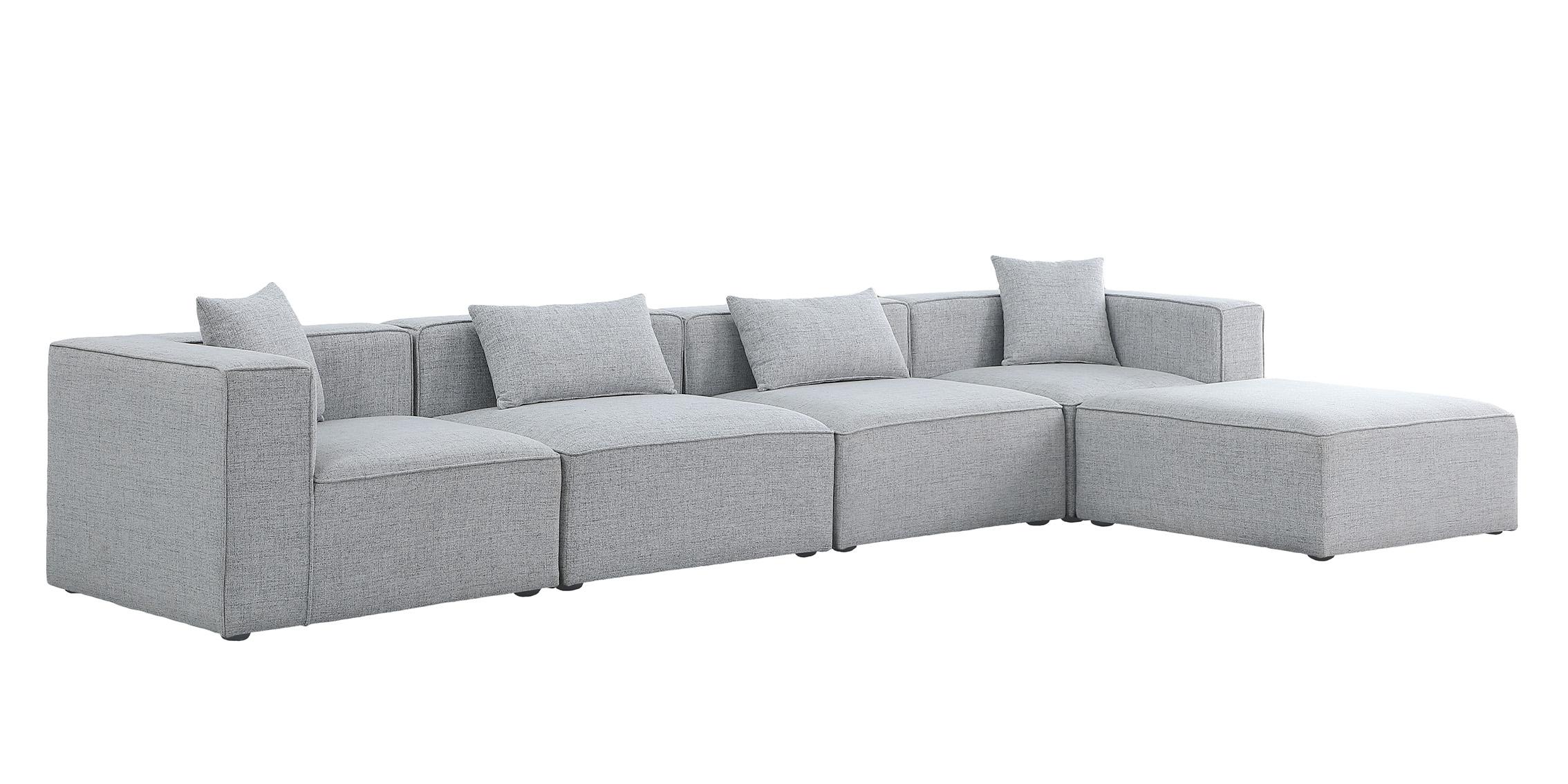 

        
Meridian Furniture CUBE 630Grey-Sec5A Modular Sectional Sofa Gray Linen 94308264134
