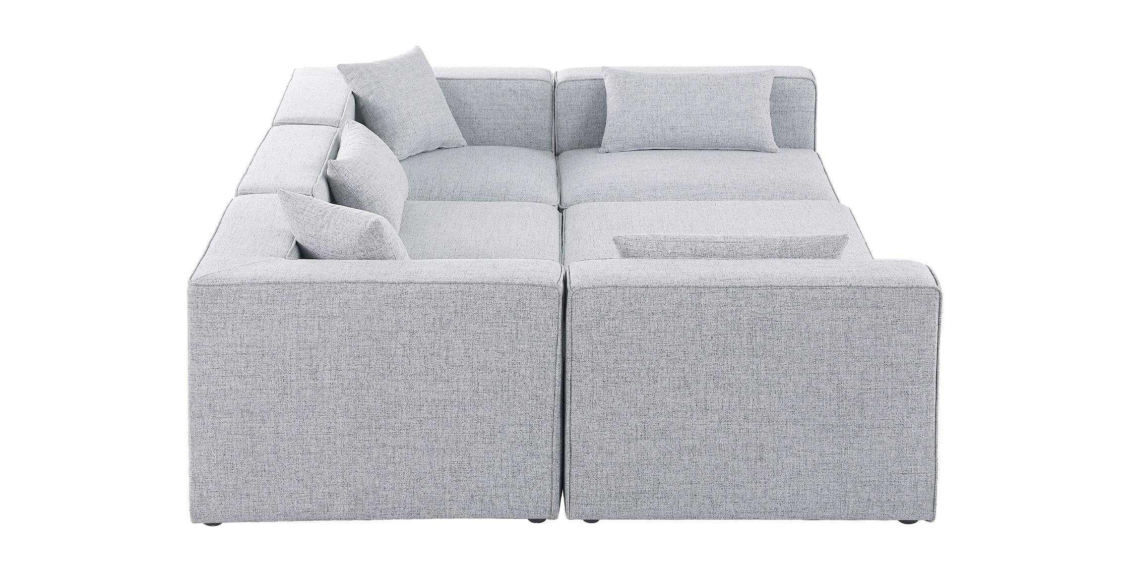

        
Meridian Furniture CUBE 630Grey-Sec6C Modular Sectional Sofa Gray Linen 94308264288
