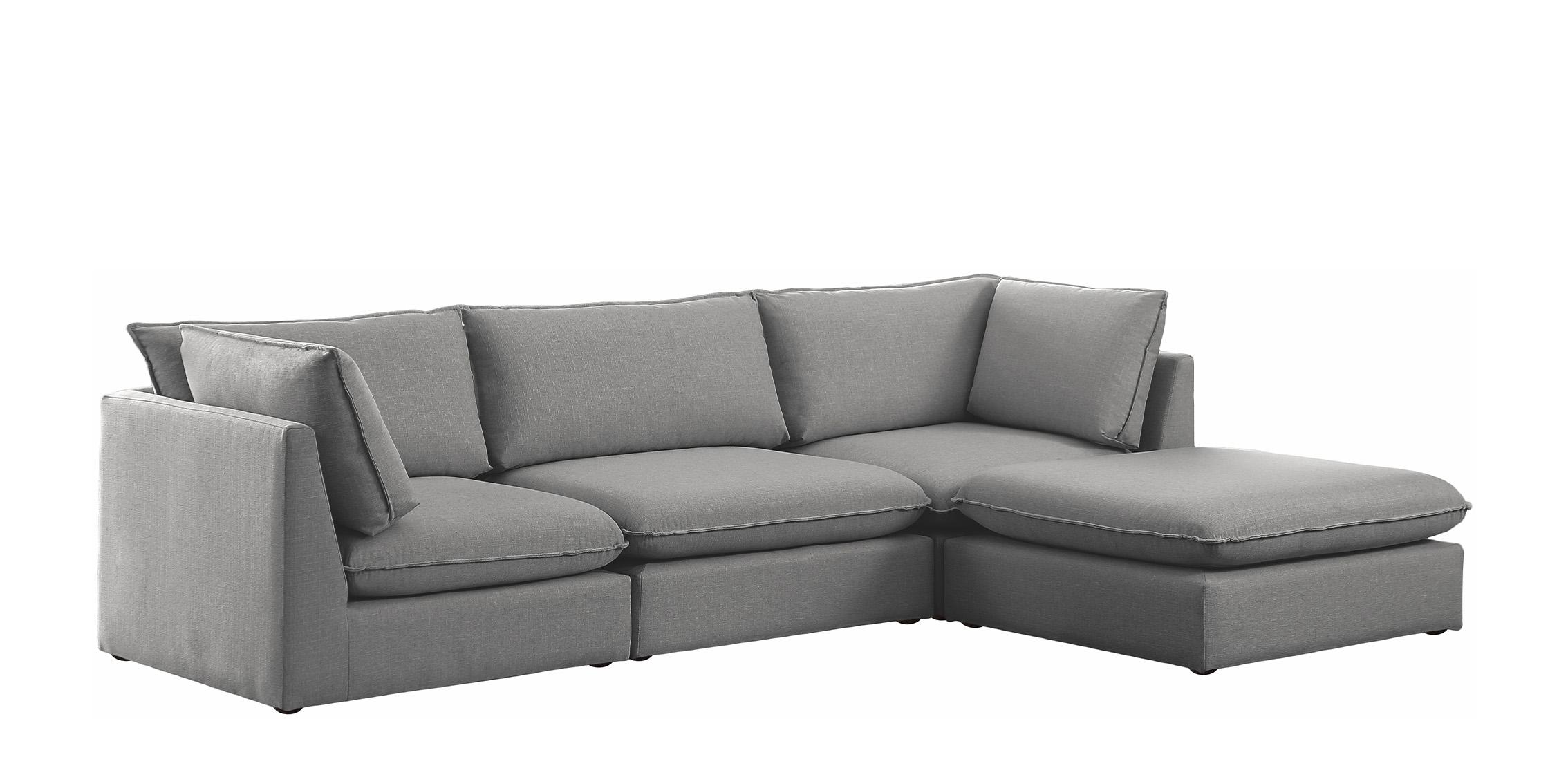 

        
Meridian Furniture MACKENZIE 688Grey-Sec4B Modular Sectional Gray Linen 094308267623
