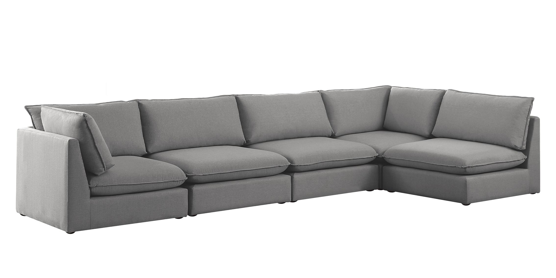 

        
Meridian Furniture MACKENZIE 688Grey-Sec5A Modular Sectional Gray Linen 094308267654
