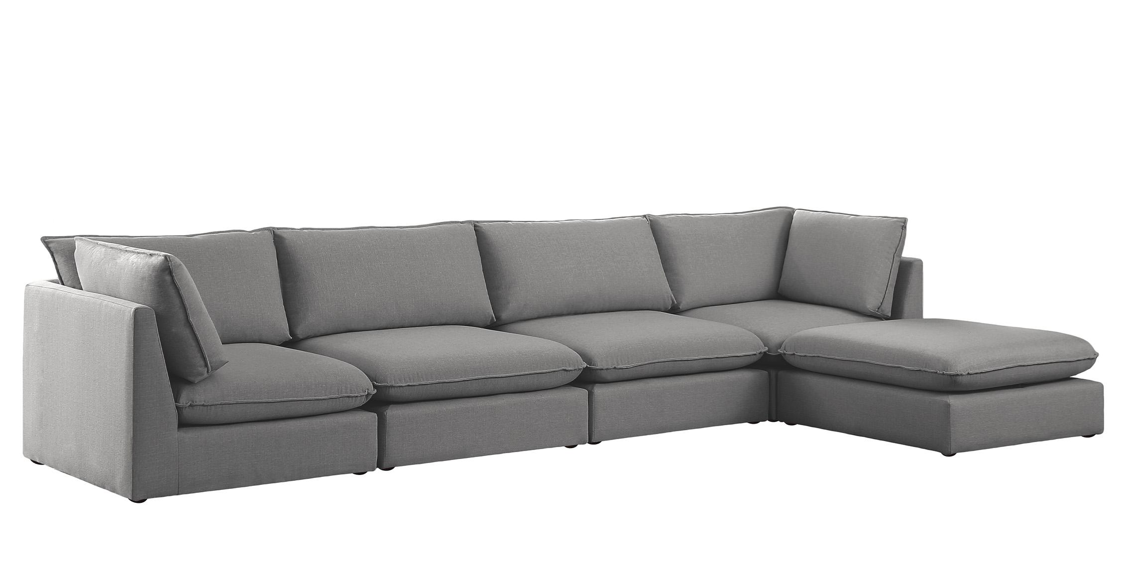 

        
Meridian Furniture MACKENZIE 688Grey-Sec5B Modular Sectional Gray Linen 094308267685
