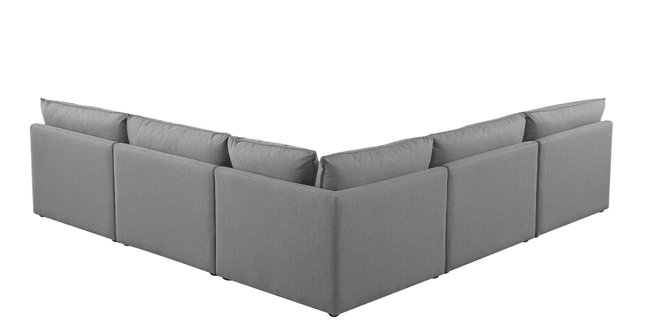 

        
Meridian Furniture MACKENZIE 688Grey-Sec5C Modular Sectional Gray Linen 094308267715
