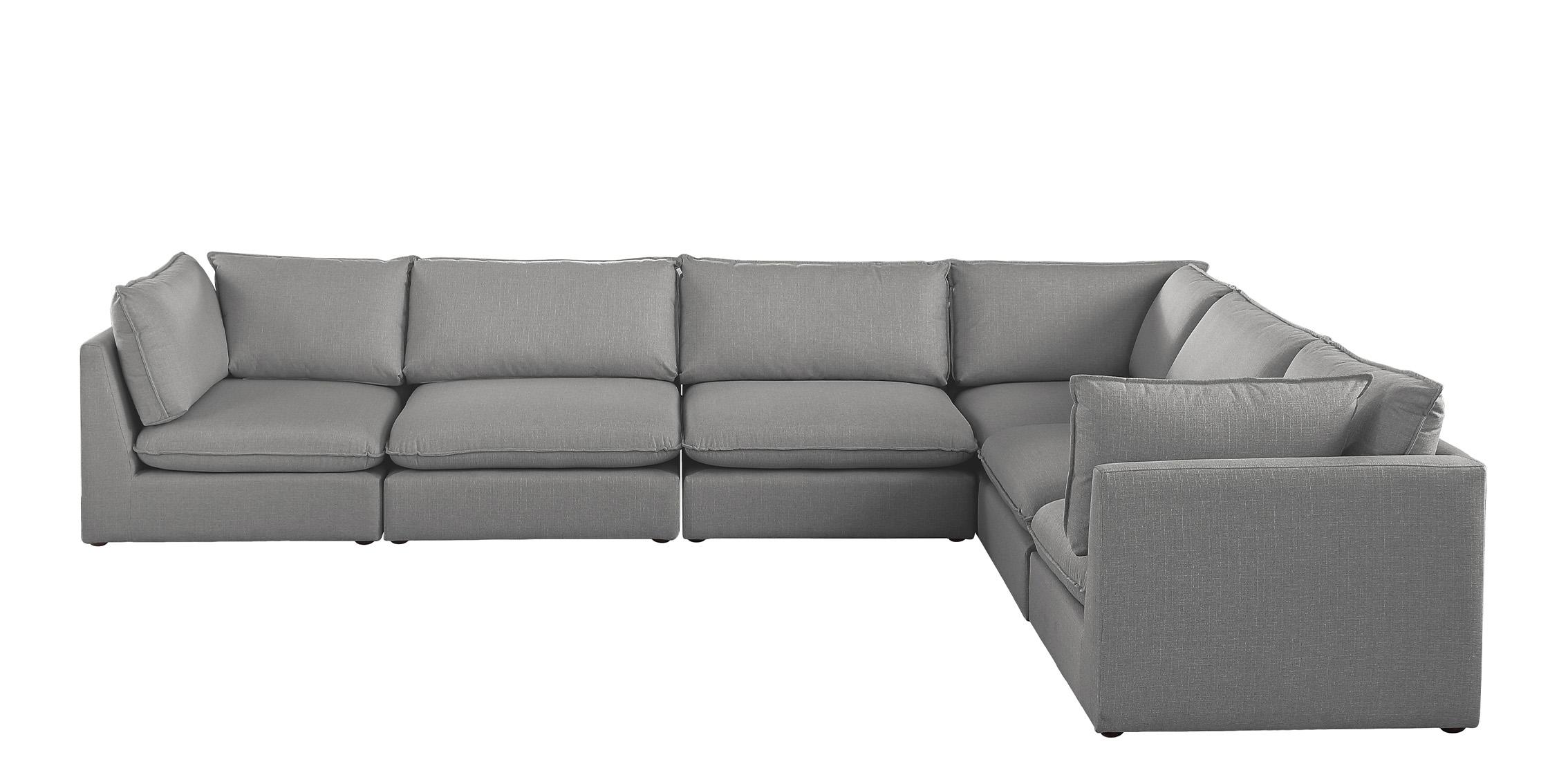 

        
Meridian Furniture MACKENZIE 688Grey-Sec6A Modular Sectional Gray Linen 094308267777
