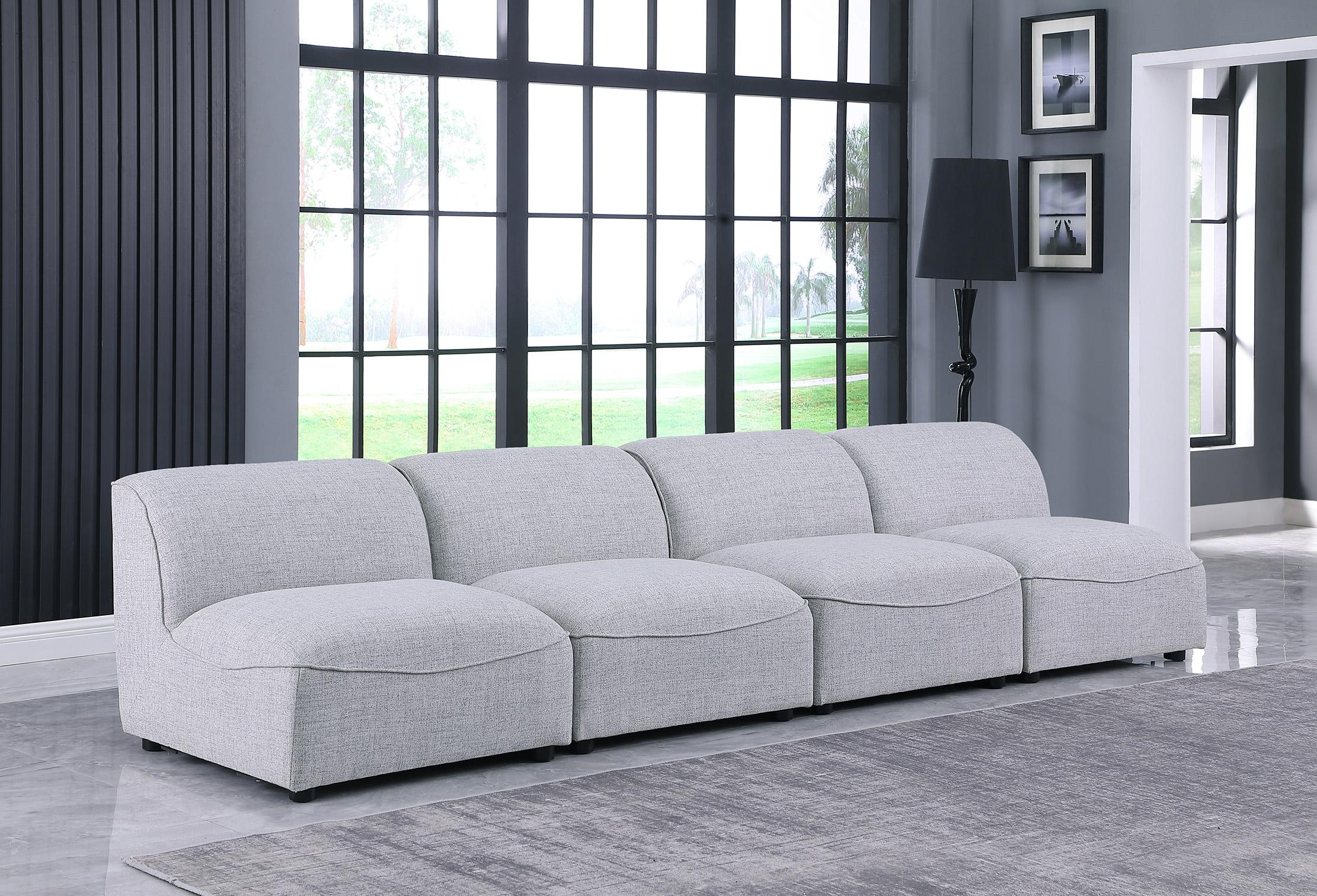 

    
GREY Linen Modular Sofa MIRAMAR 683Grey-S132 Meridian Contemporary Modern

