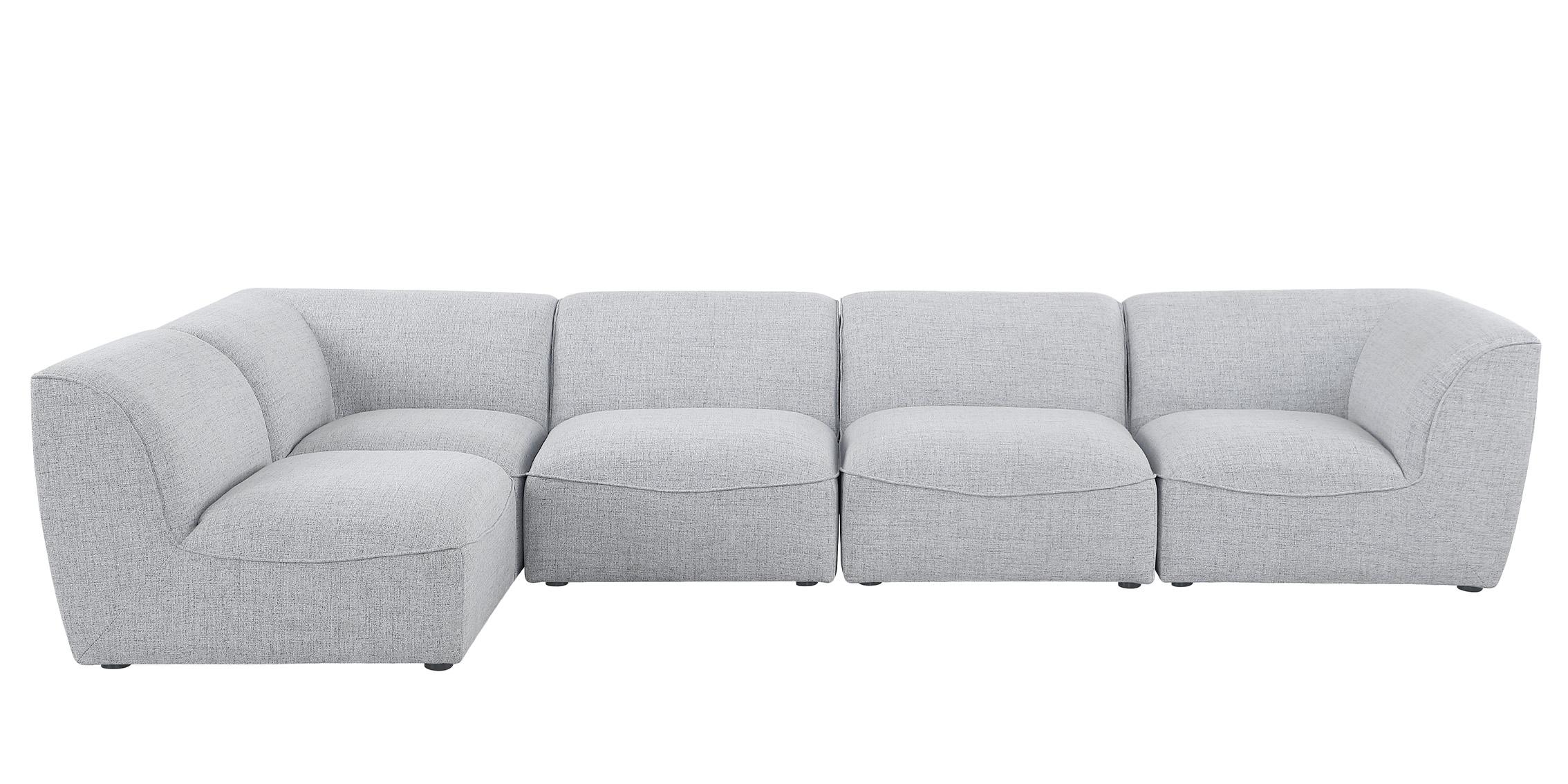 

        
Meridian Furniture MIRAMAR 683Grey-Sec5D Modular Sectional Sofa Gray Linen 094308267135
