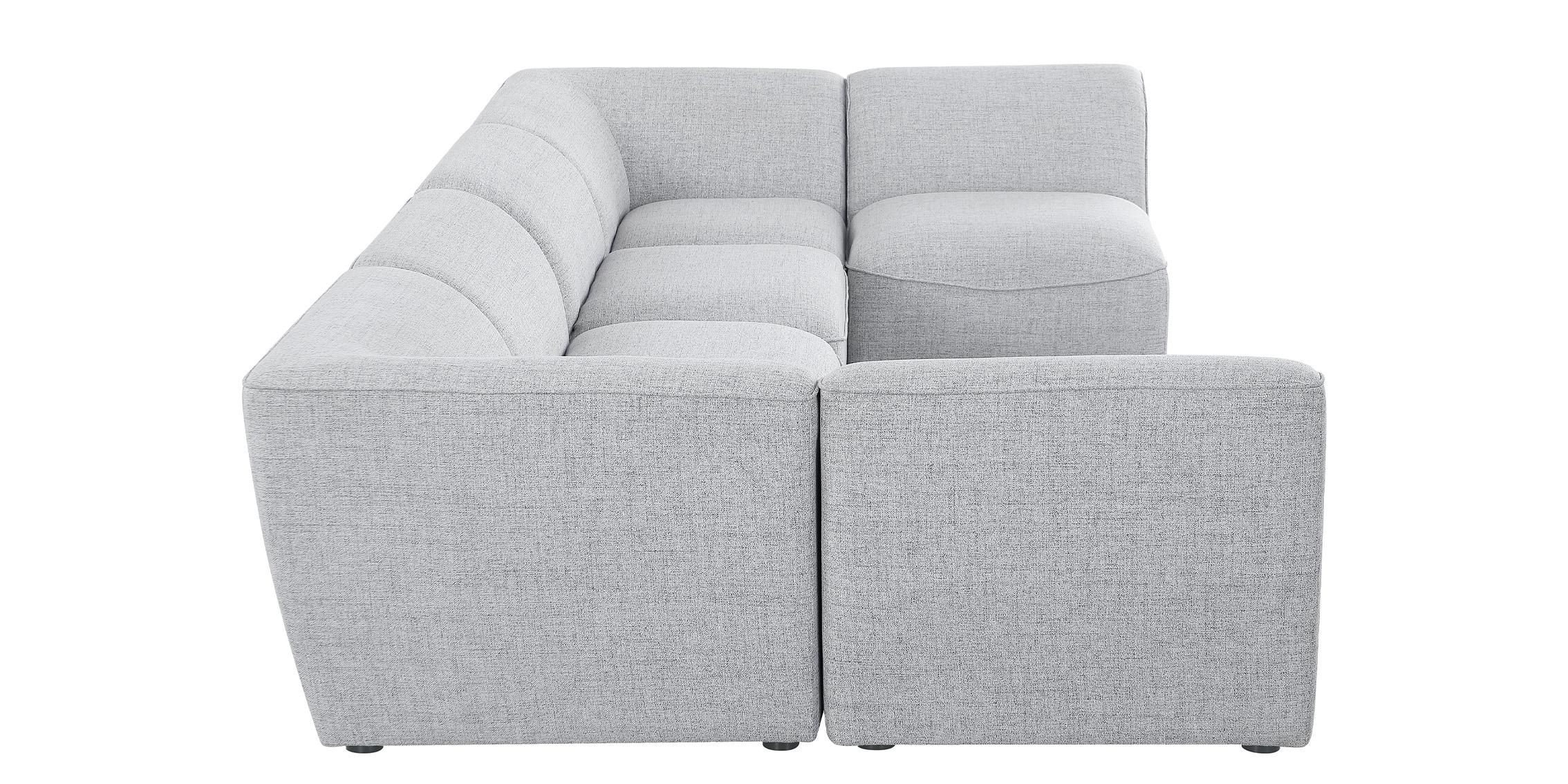 

        
Meridian Furniture MIRAMAR 683Grey-Sec6D Modular Sectional Sofa Gray Linen 094308267166
