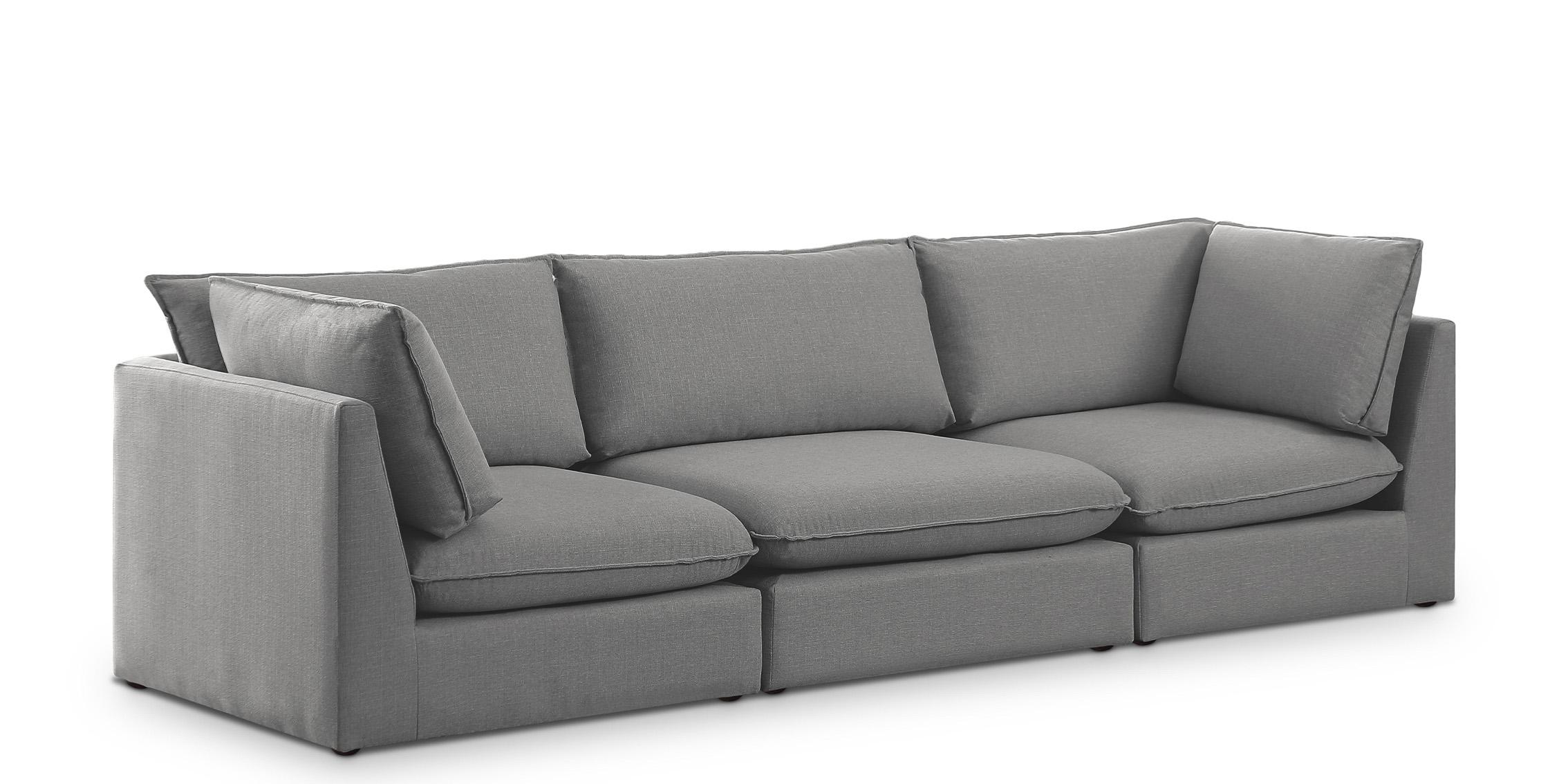 

    
Grey Linen Modular Sofa MACKENZIE 688Grey-S120B Meridian Contemporary Modern
