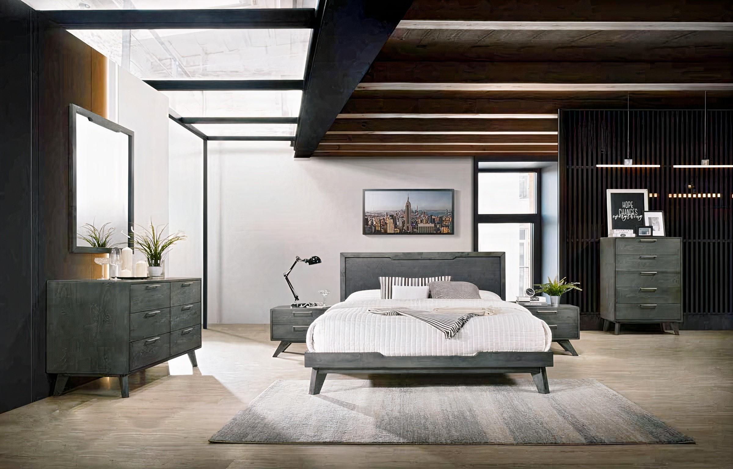 

    
Grey Linen King Panel Bedroom Set 6Pcs by VIG Nova Domus Soria
