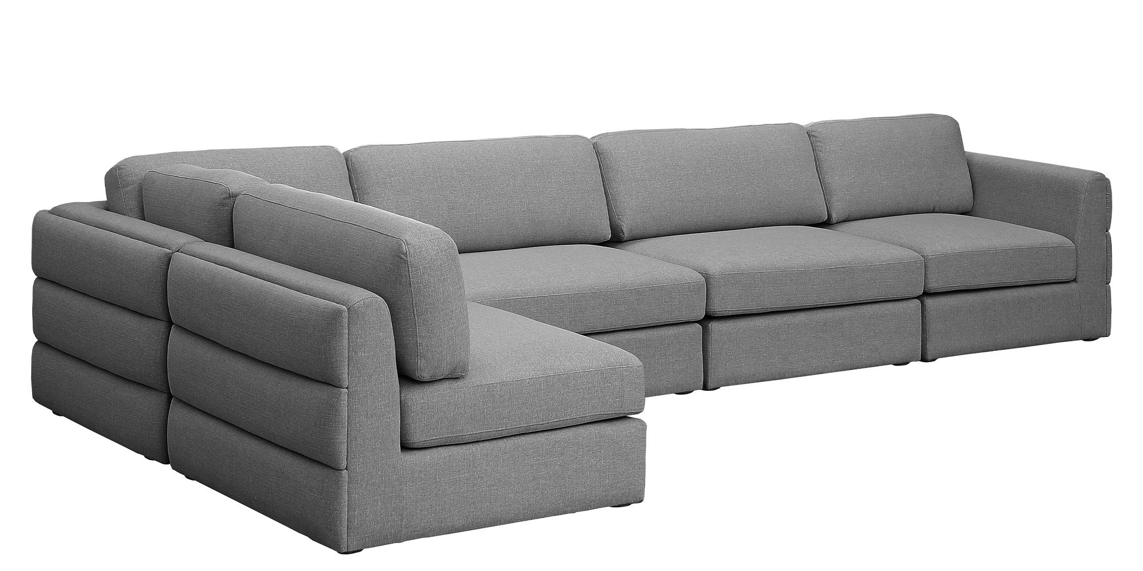 

        
Meridian Furniture BECKHAM 681Grey-Sec5B Modular Sectional Gray Linen 94308268774
