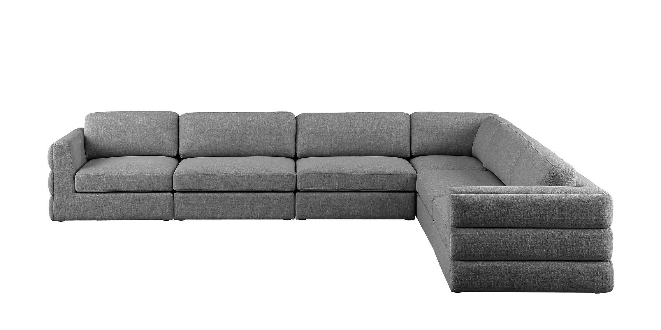 

        
Meridian Furniture BECKHAM 681Grey-Sec6D Modular Sectional Gray Linen 94308268958
