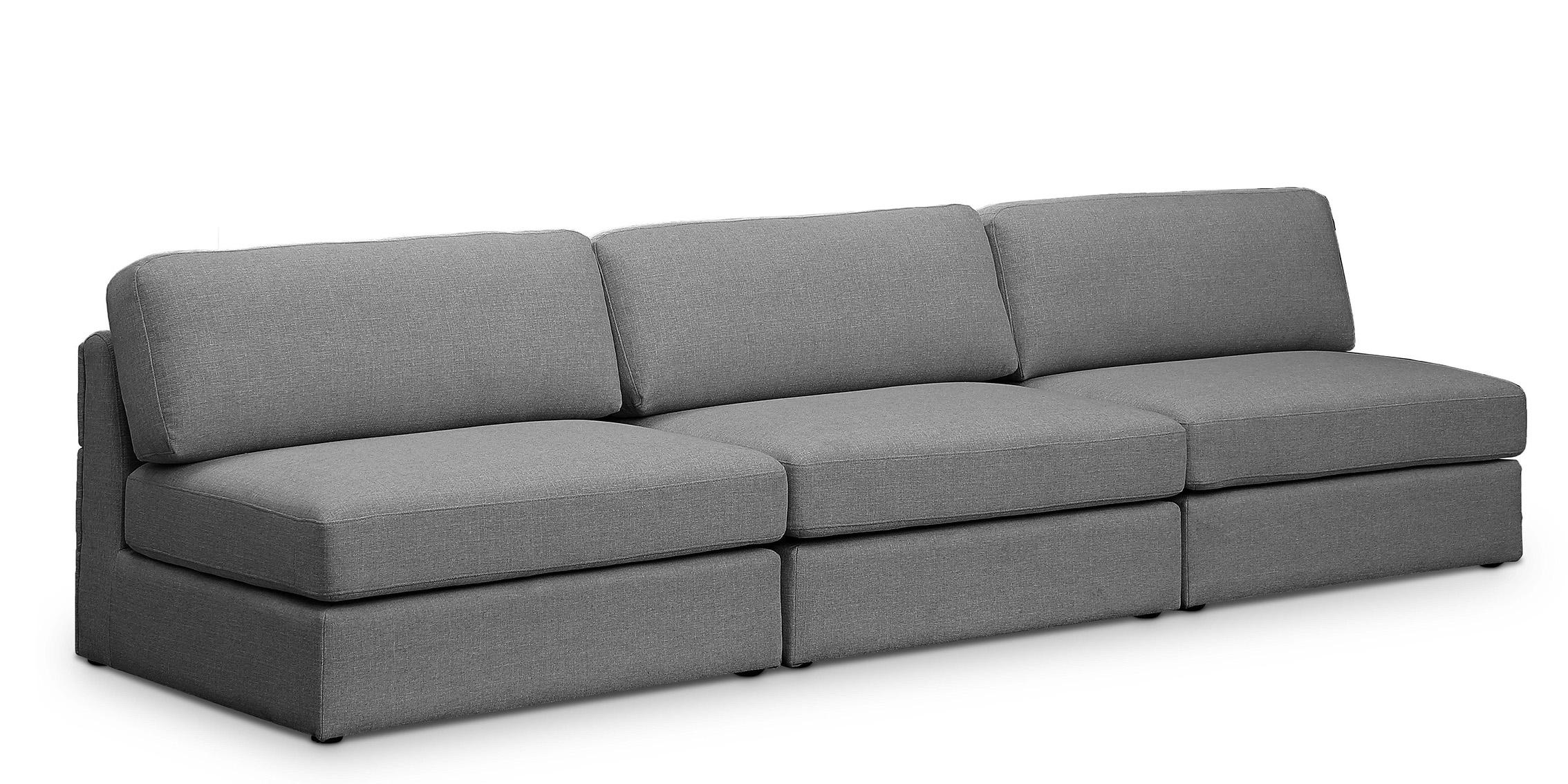 

    
Grey Linen Polyester Modular Sofa BECKHAM 681Grey-S114B Meridian Modern

