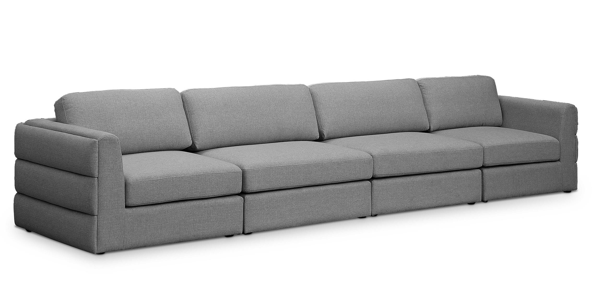

    
Grey Linen Polyester Modular Sofa BECKHAM 681Grey-S152A Meridian Modern
