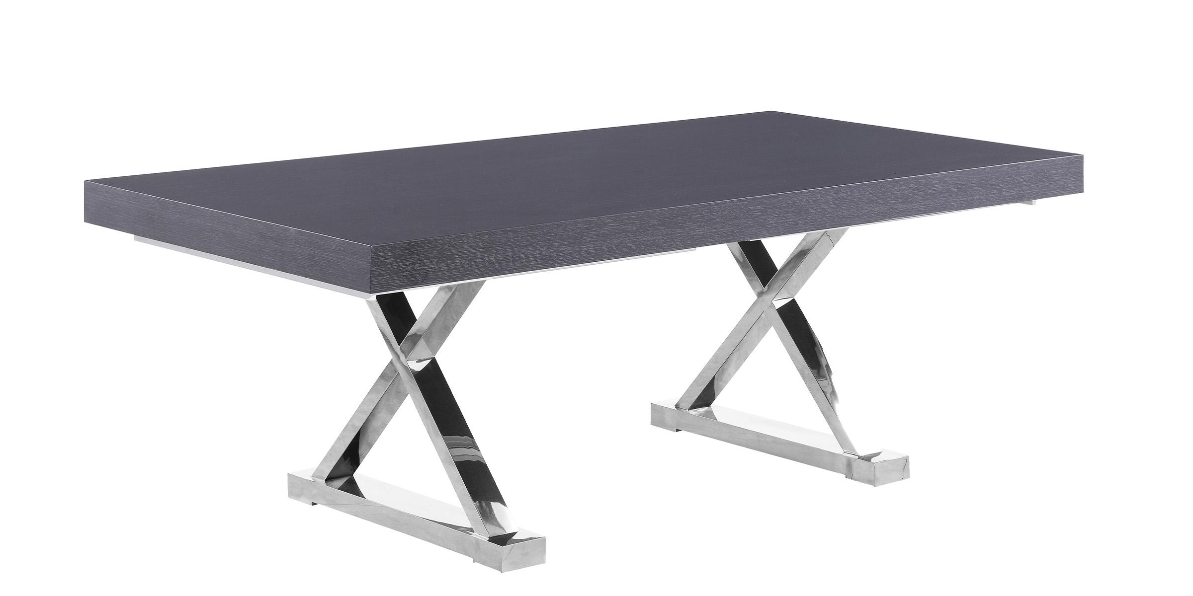 

        
Meridian Furniture Excel / Juno 998-T Dining Table Set Oak/Chrome/Gray  753359806518
