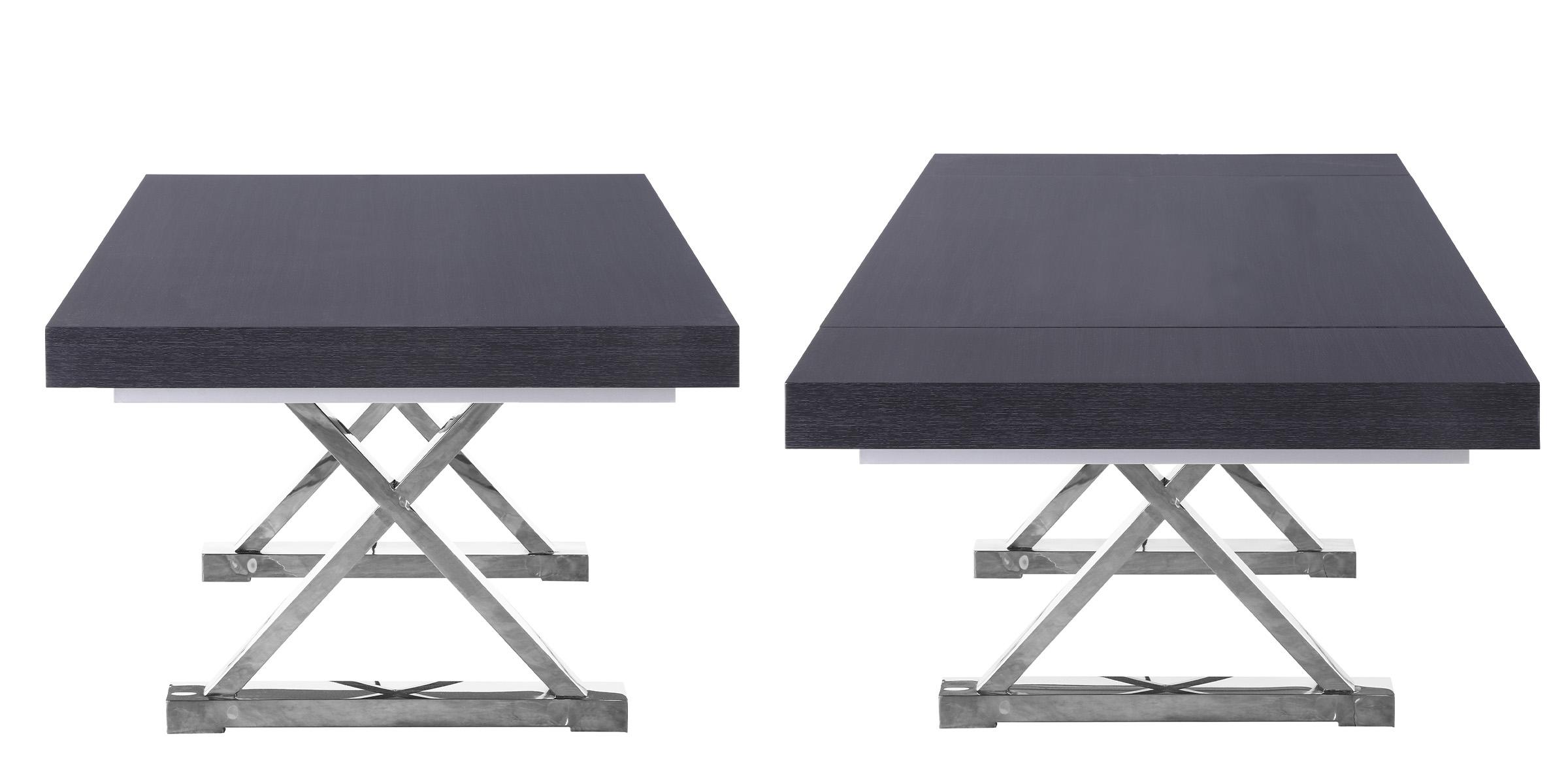 

    
998-T-732Black-C-Set-9 Grey Oak Lacquer Extendable Dining Table Set 9 Excel Juno  998-T Meridian Modern
