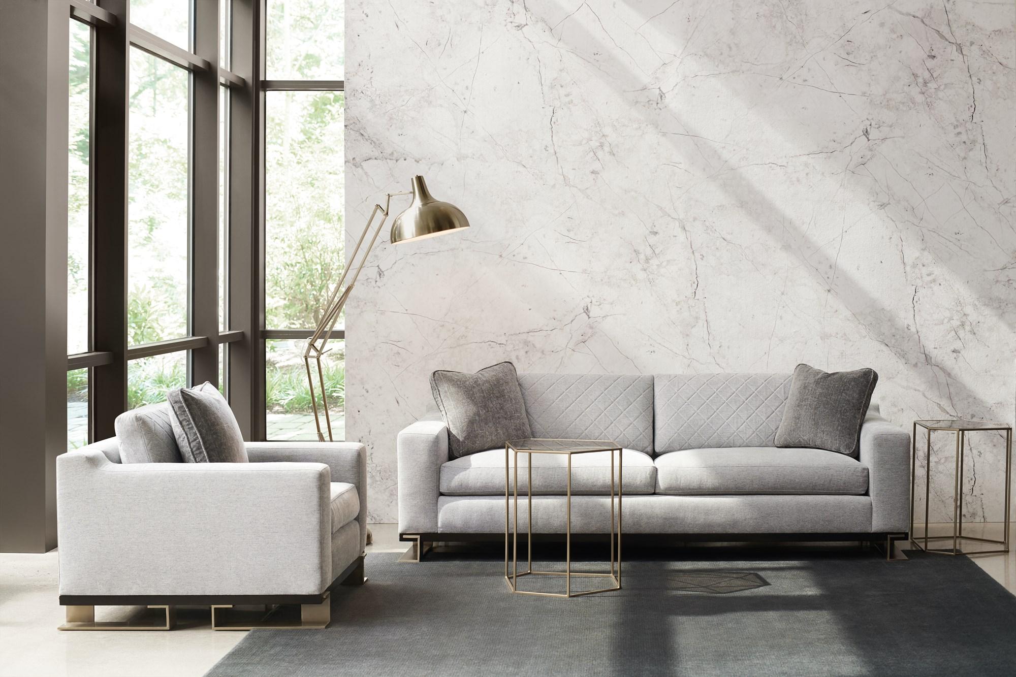 

    
M100-419-011-A-Set-2 Grey Plush Luxury Upholstery Contemporary EDGE SOFA Set 2Pcs by Caracole
