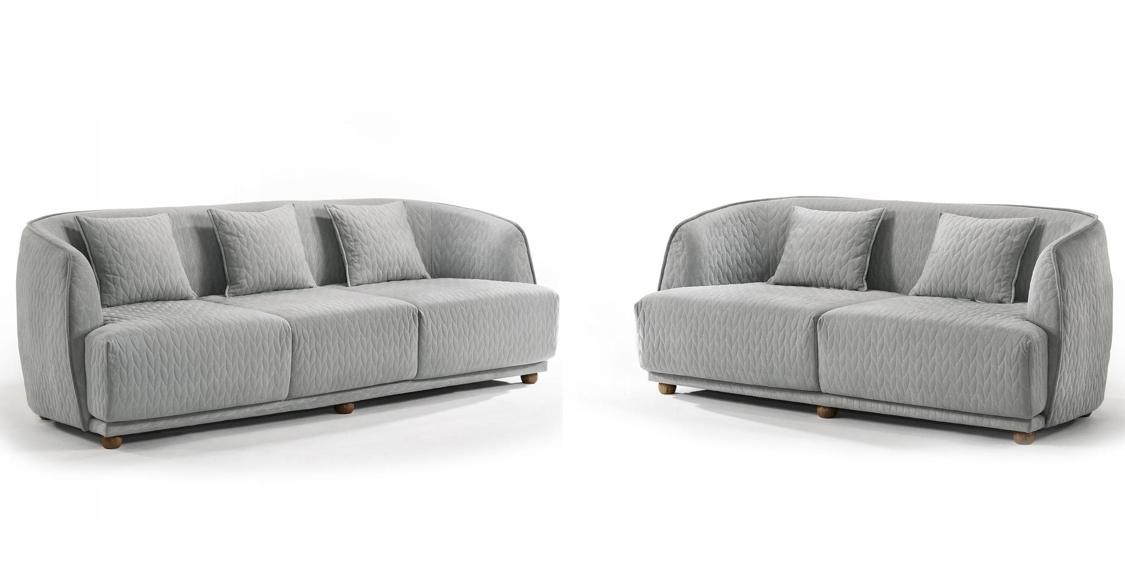 Contemporary, Modern Sofa Set VGMAMIS-1-SOFA-Set-2 VGMAMIS-1-SOFA-Set-2 in Gray Fabric