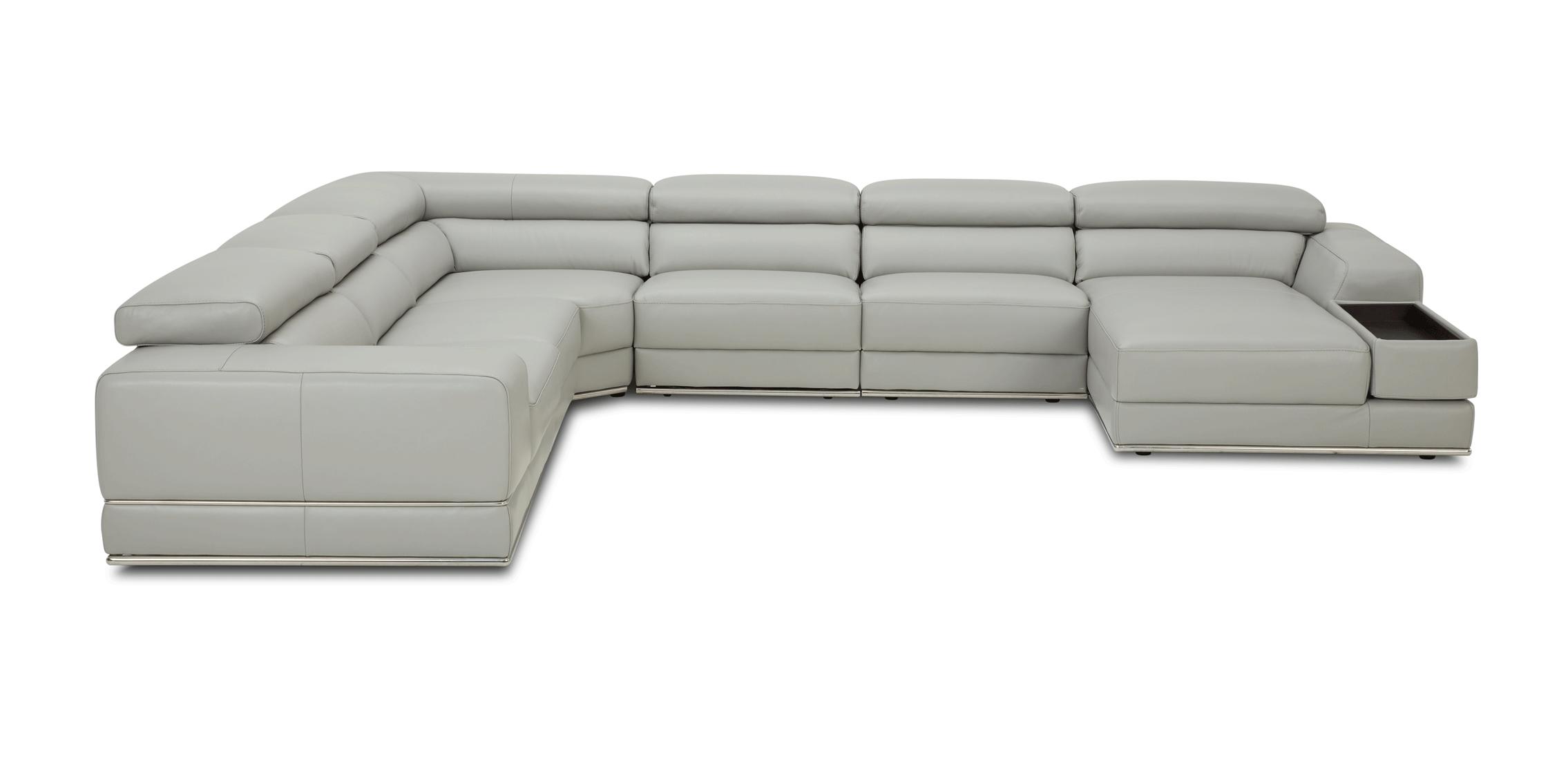 

                    
Buy GREY Top-grain Leather Sectional Sofa Contemporary ESF 1576
