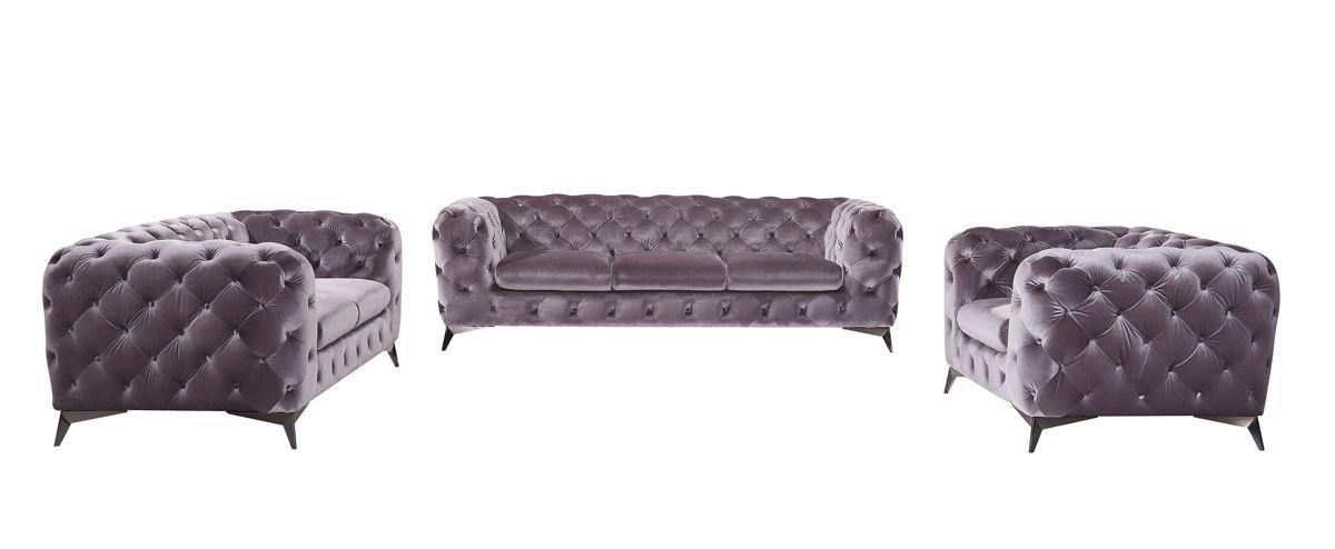 

    
VIG Furniture Divani Casa Delilah Sofa Set Gray VGCA1546-GRY
