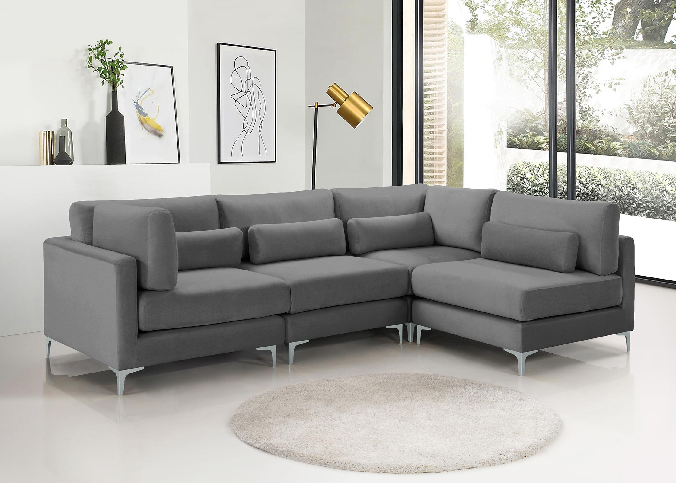 

    
Meridian Furniture JULIA 605Grey-Sec4B Modular Sectional Sofa Gray 605Grey-Sec4B
