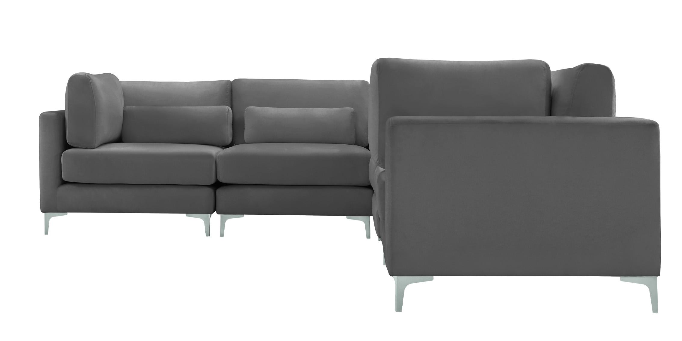 

    
605Grey-Sec6A Meridian Furniture Modular Sectional Sofa

