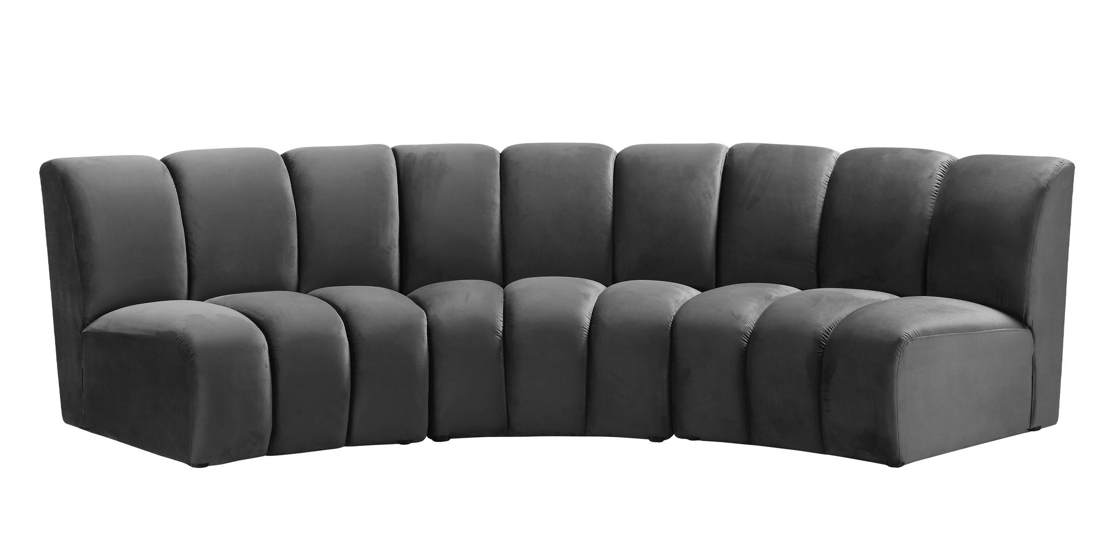 

    
638Grey-3PC Meridian Furniture Modular Sectional Sofa

