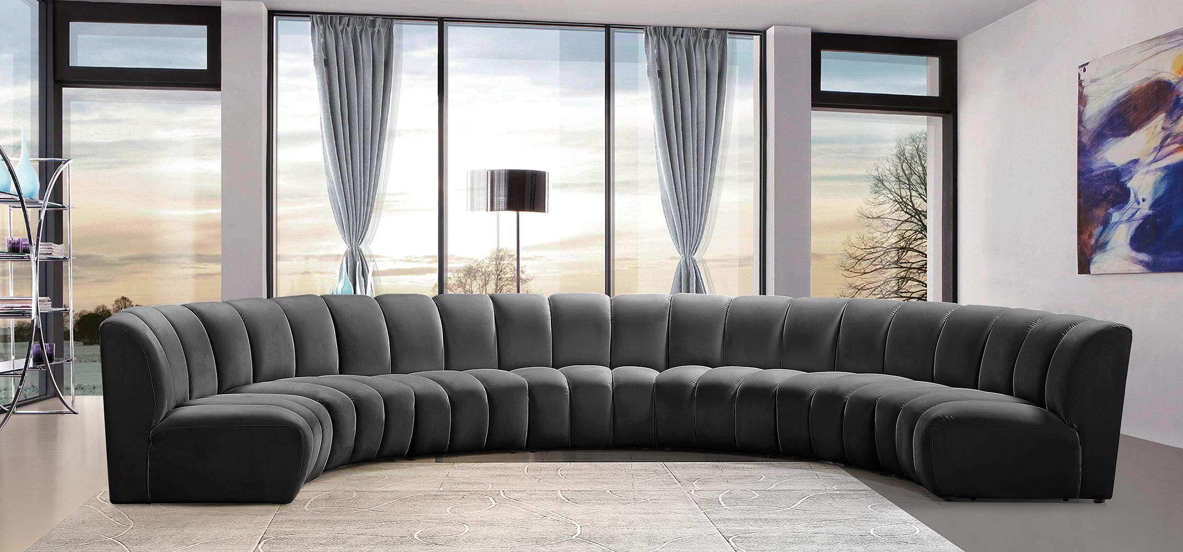 

    
Meridian Furniture INFINITY 638Grey-7PC Modular Sectional Sofa Gray 638Grey-7PC
