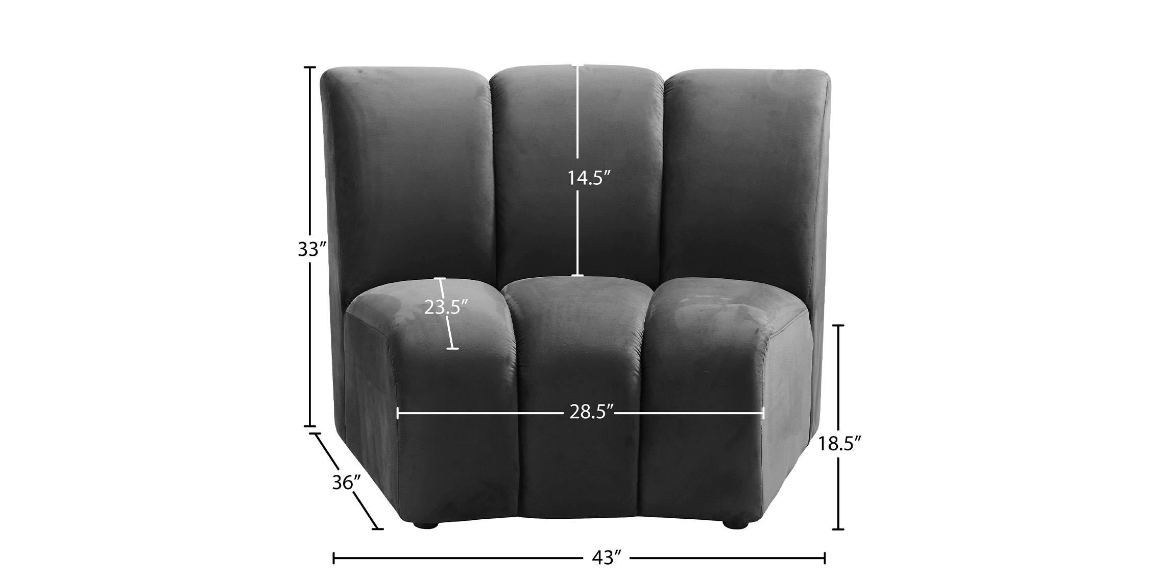 

        
Meridian Furniture 638Grey-C Modular Chair Gray Velvet 753359799964
