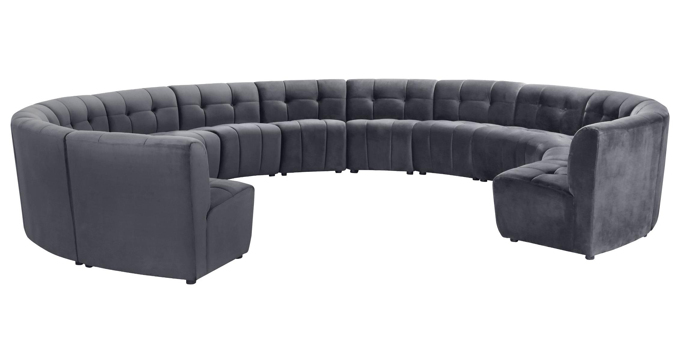 

    
645Grey-13PC Meridian Furniture Modular Sectional Sofa
