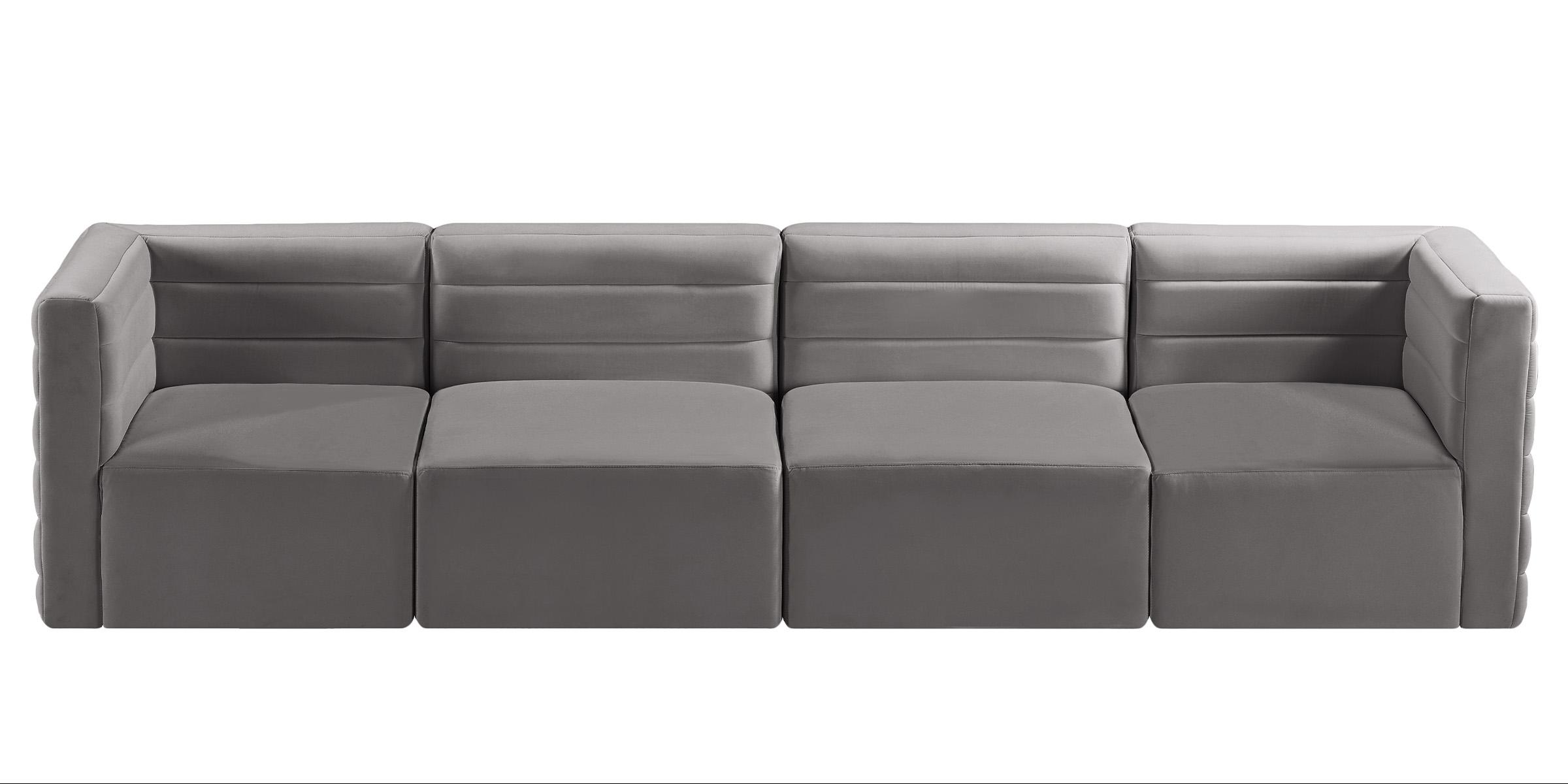 

        
Meridian Furniture Quincy 677Grey-S126 Modular Sofa Gray Velvet 94308261744
