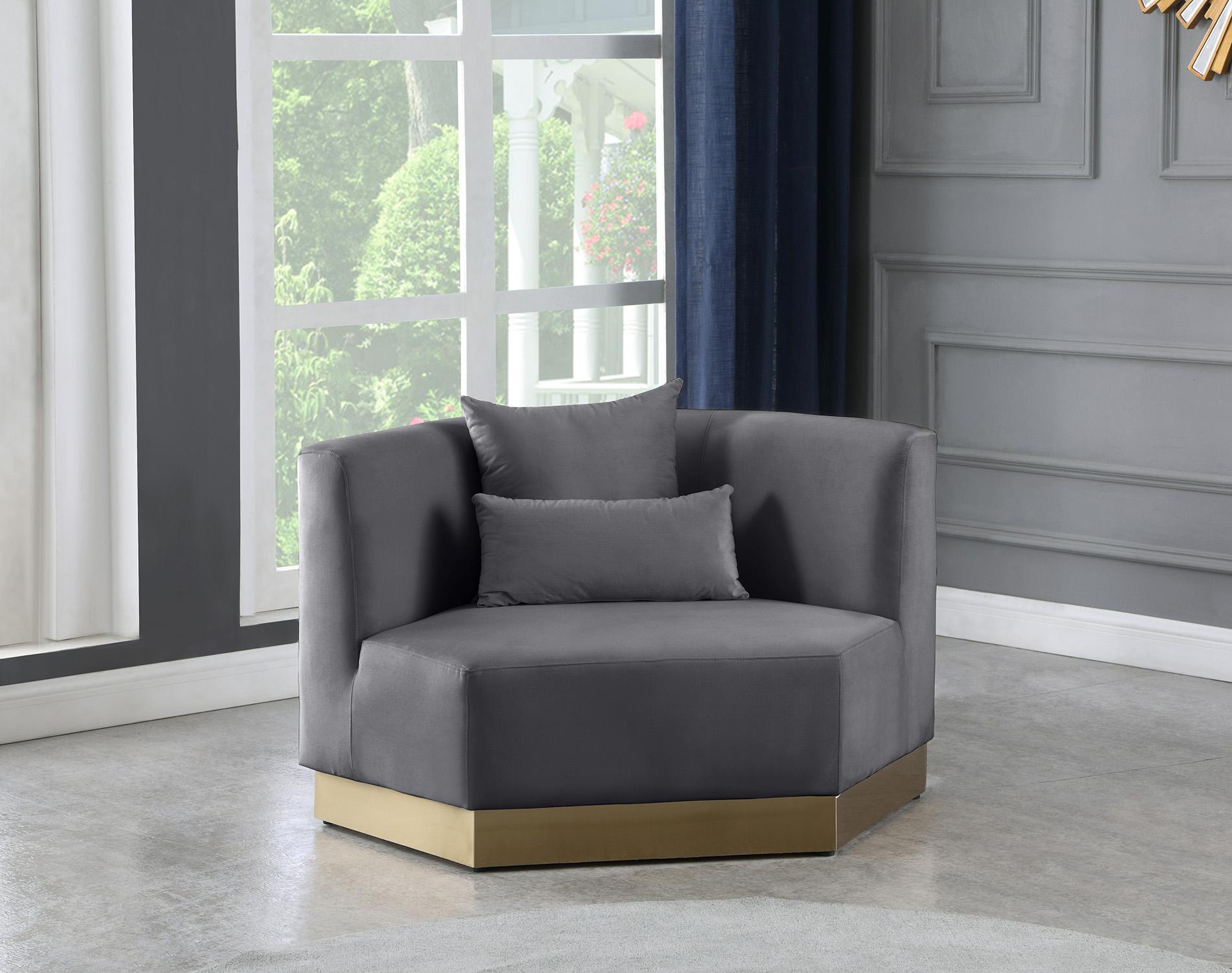 

    
Grey Velvet Chair MARQUIS 600Grey-C Meridian Contemporary Modern
