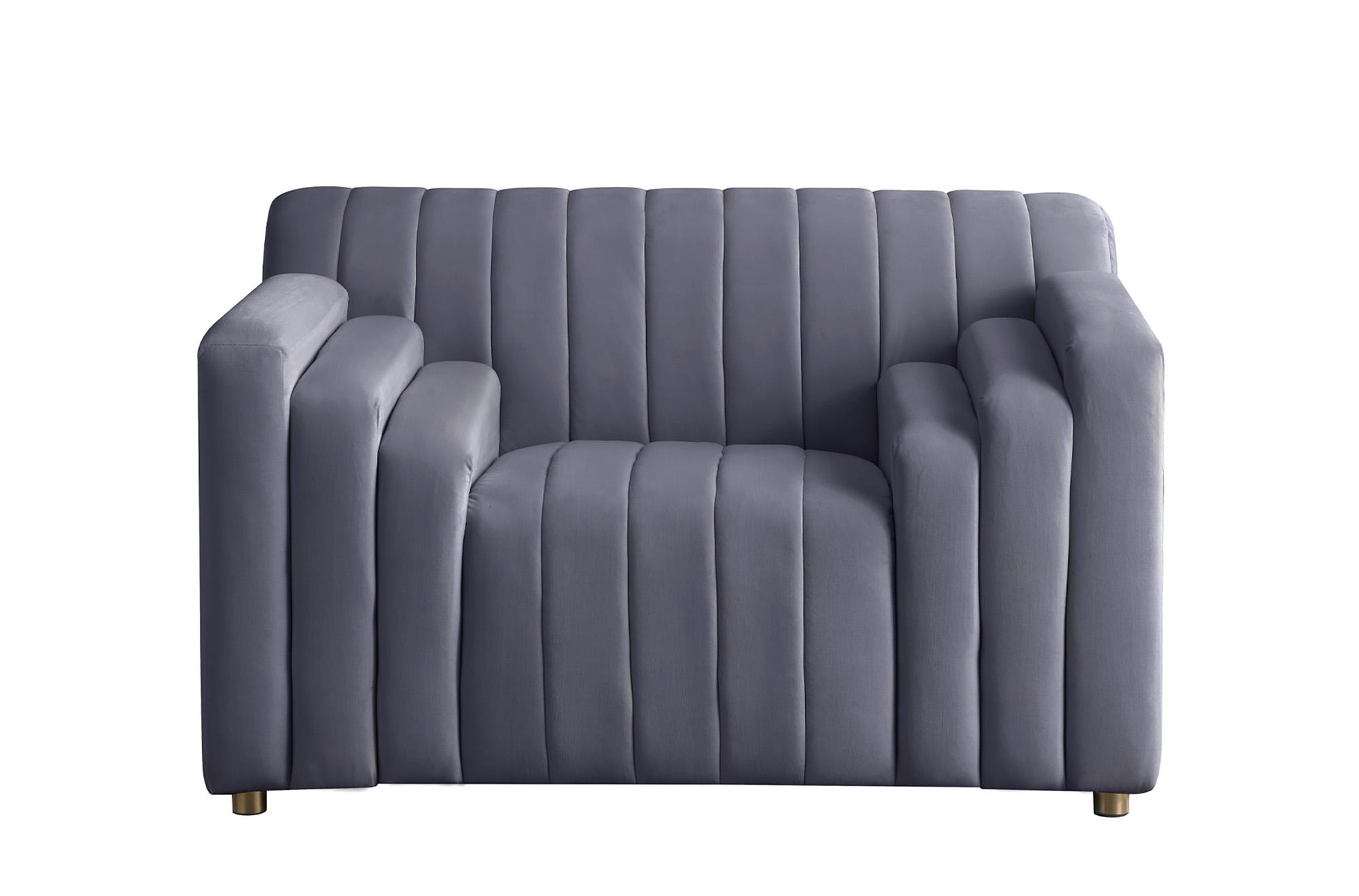 

    
Grey Velvet Channel Tufted Chair NAYA 637Grey-C Meridian Contemporary Modern

