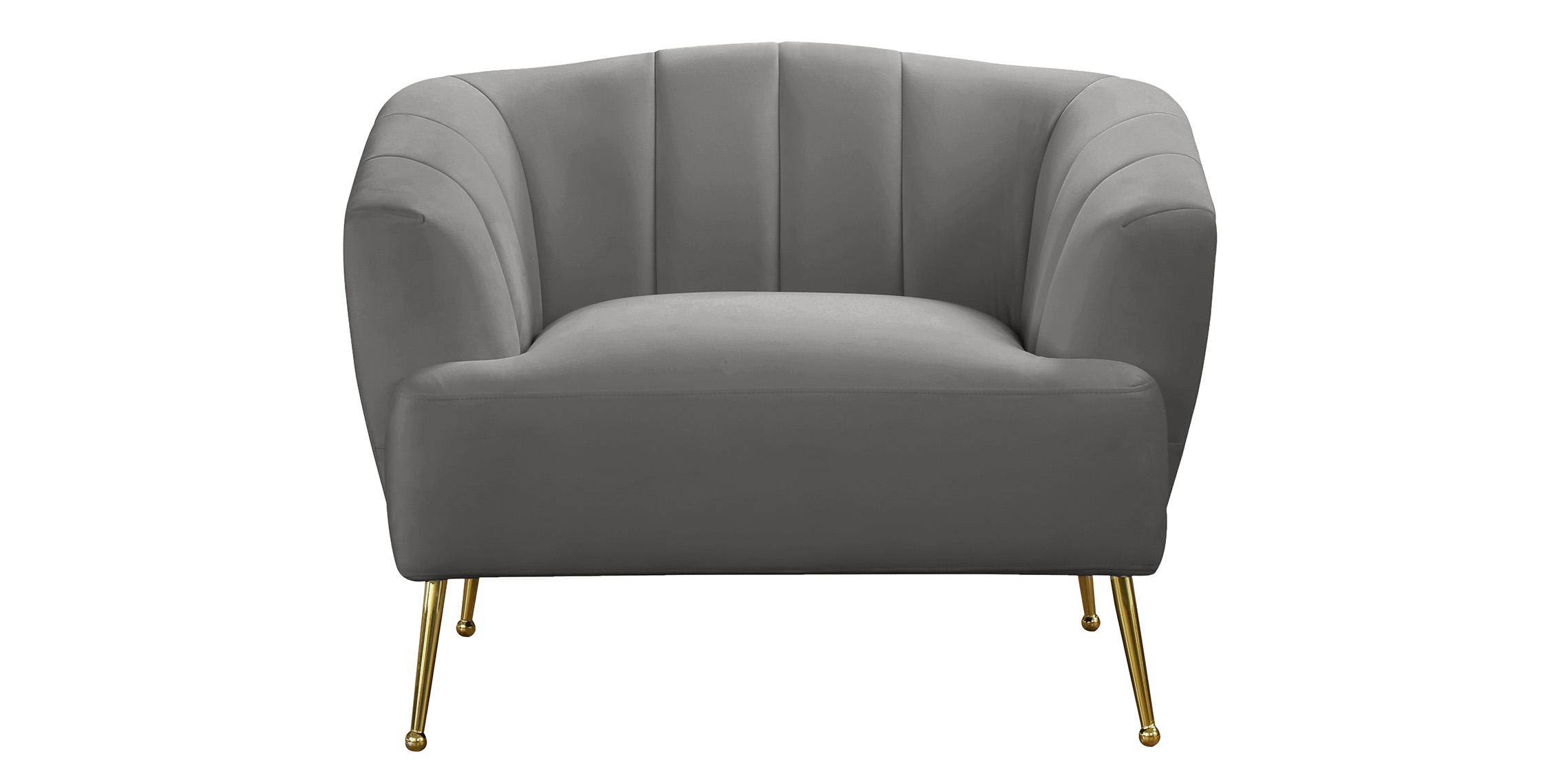 

        
Meridian Furniture TORI 657Grey-C Arm Chair Set Gray Velvet 704831407594
