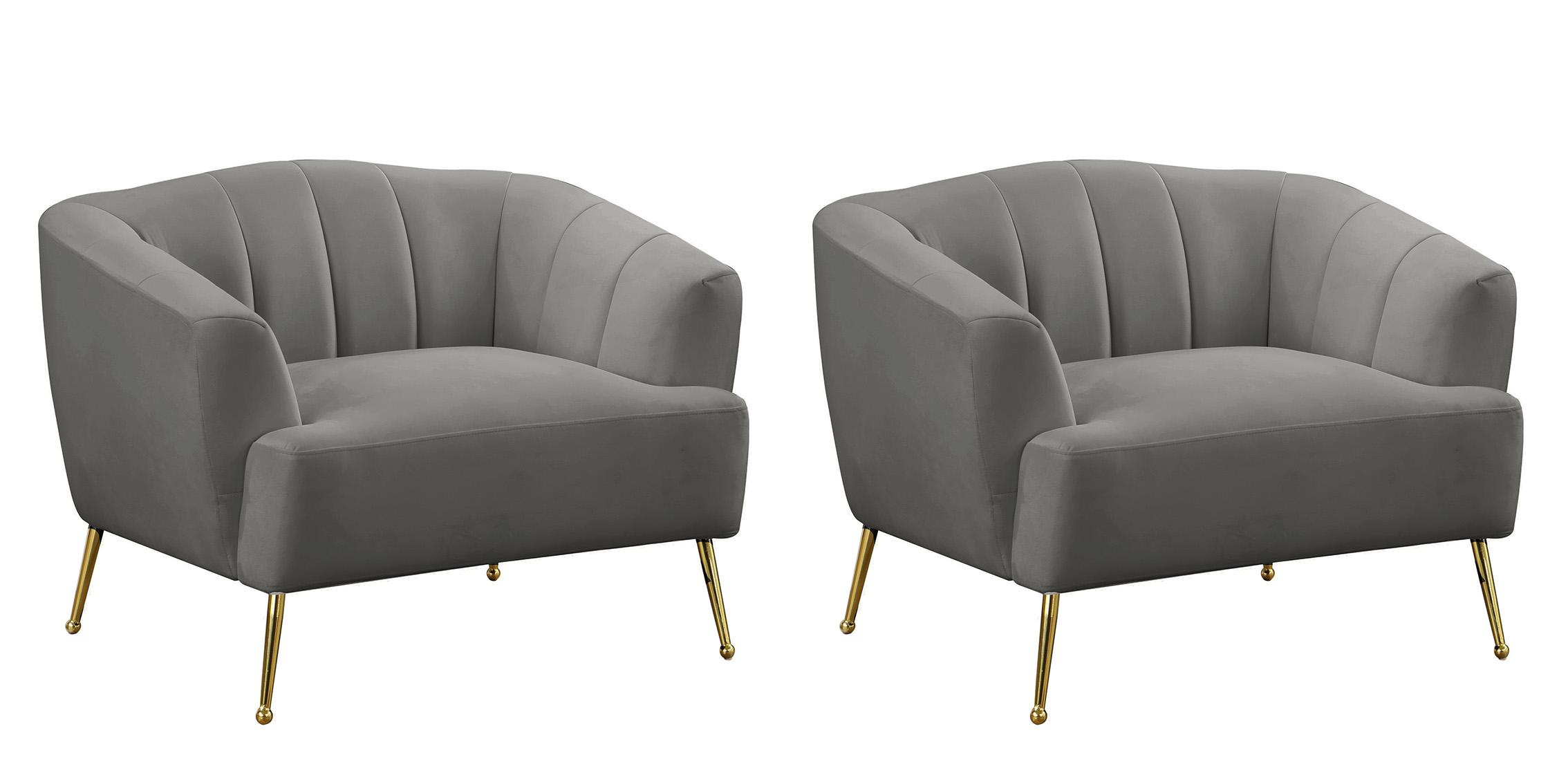 

    
657Grey-C Grey Velvet Channel Tufted Chair TORI 657Grey-C Meridian Contemporary Modern
