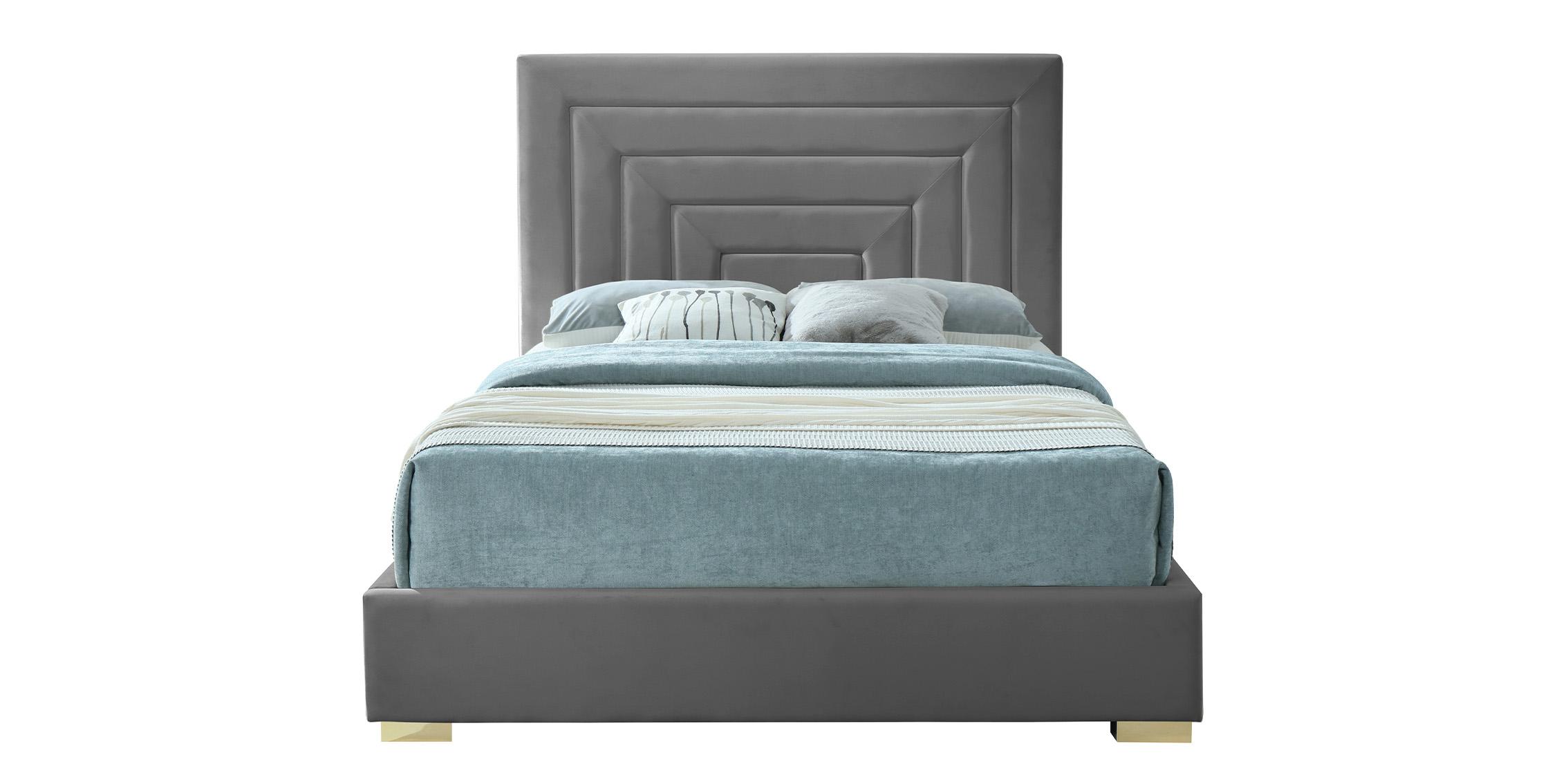 

        
Meridian Furniture NORA NoraGrey-F Platform Bed Gray Fabric 094308250656
