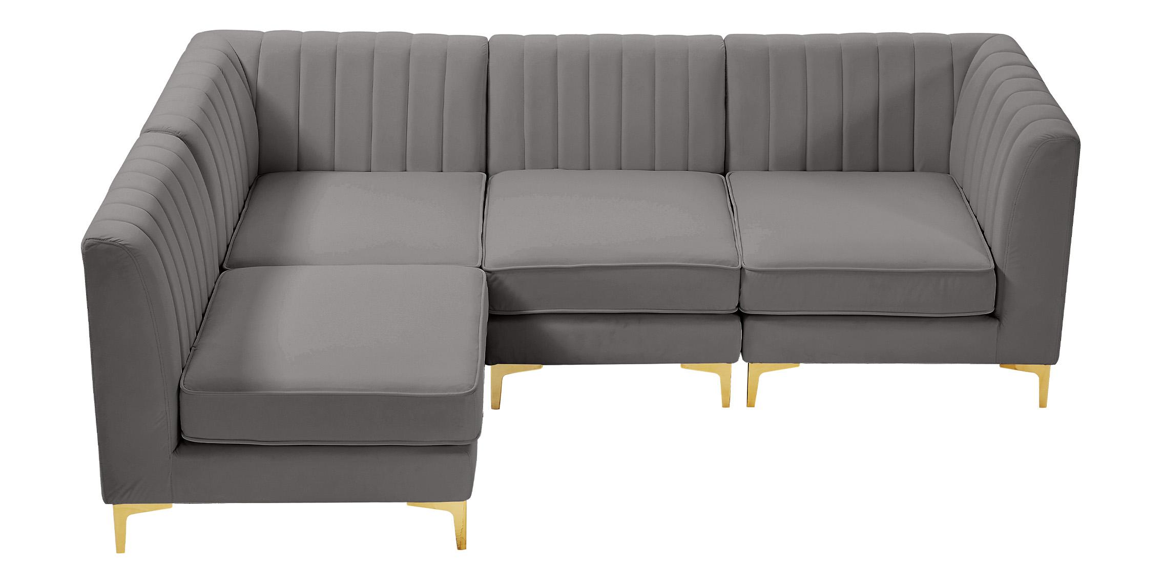 

    
604Grey-Sec4A Meridian Furniture Modular Sectional Sofa
