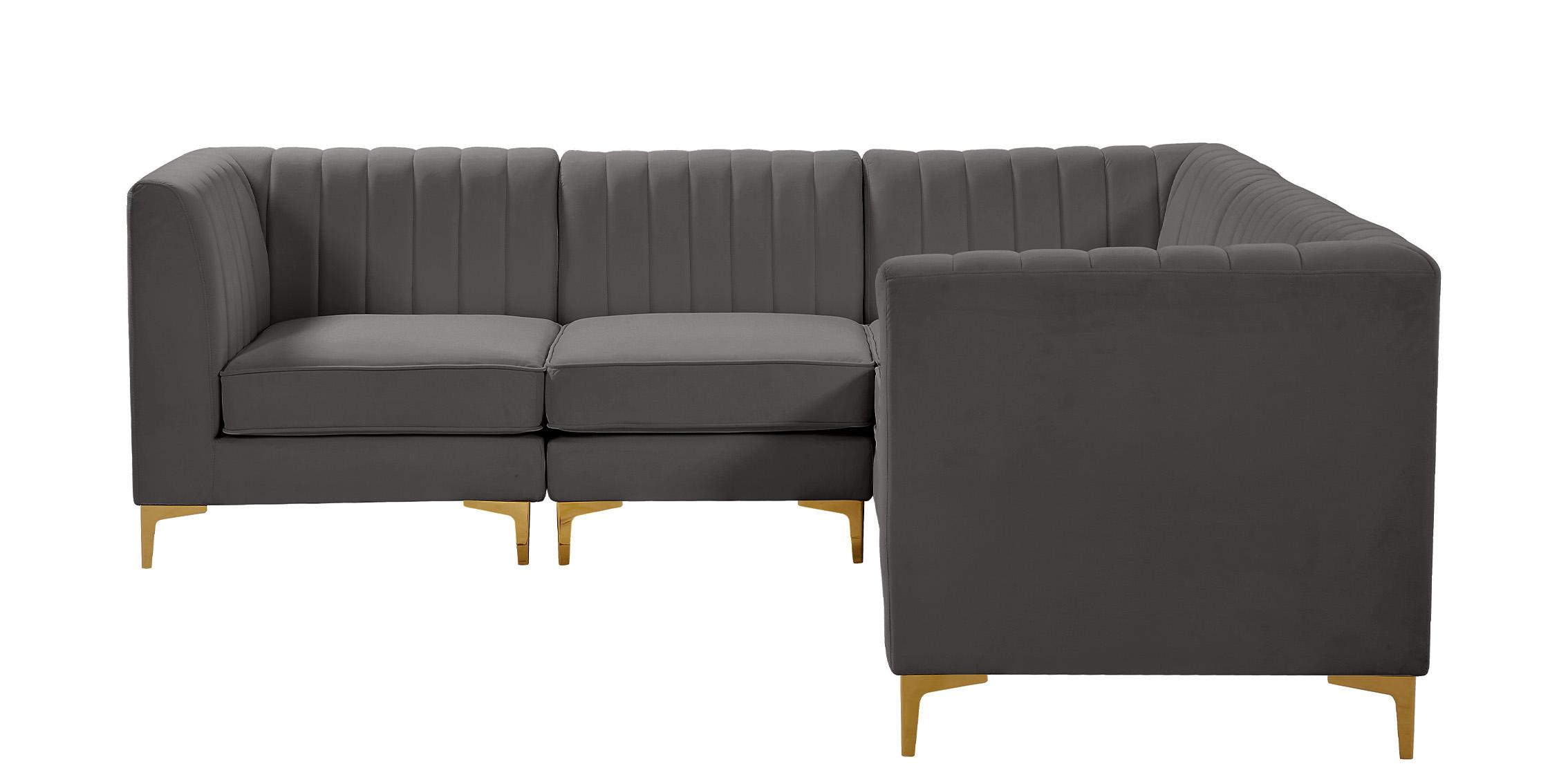 

    
Meridian Furniture ALINA 604Grey-Sec5C Modular Sectional Sofa Gray 604Grey-Sec5C
