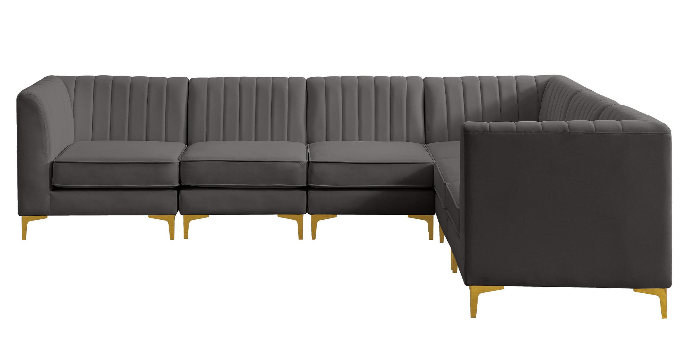 

    
604Grey-Sec6A Meridian Furniture Modular Sectional Sofa
