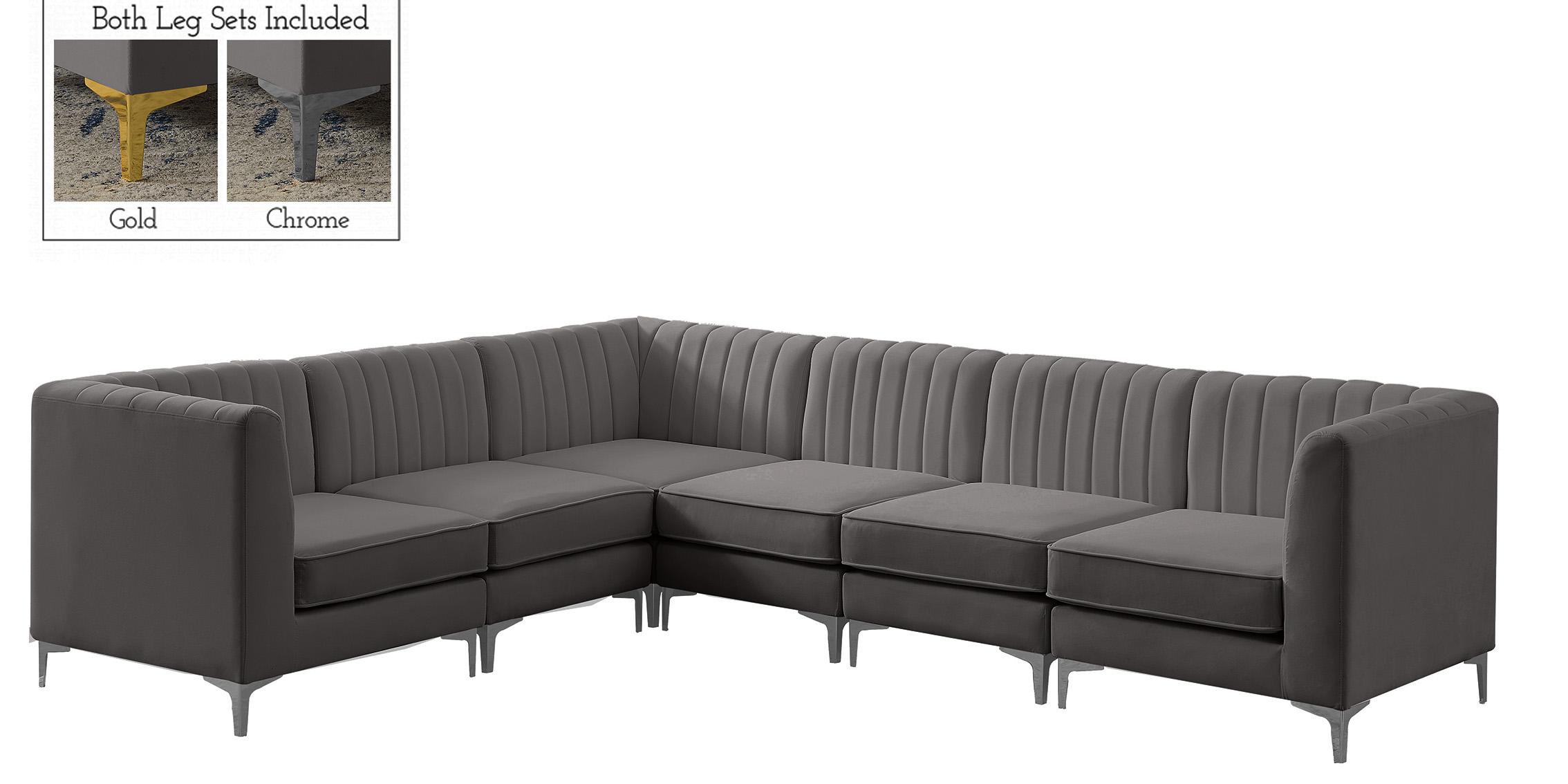 

    
Meridian Furniture ALINA 604Grey-Sec6A Modular Sectional Sofa Gray 604Grey-Sec6A
