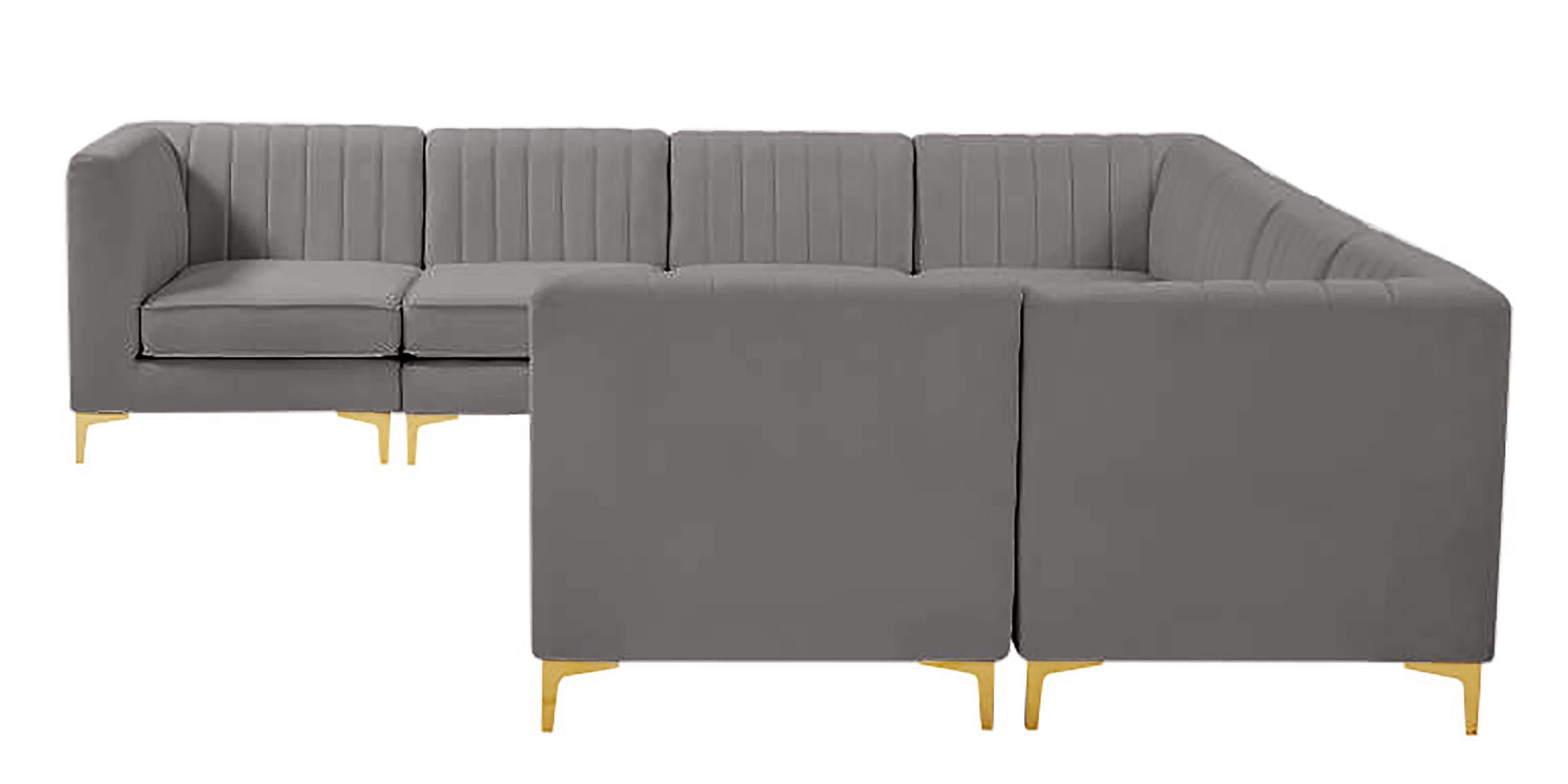 

    
604Grey-Sec8A Meridian Furniture Modular Sectional Sofa
