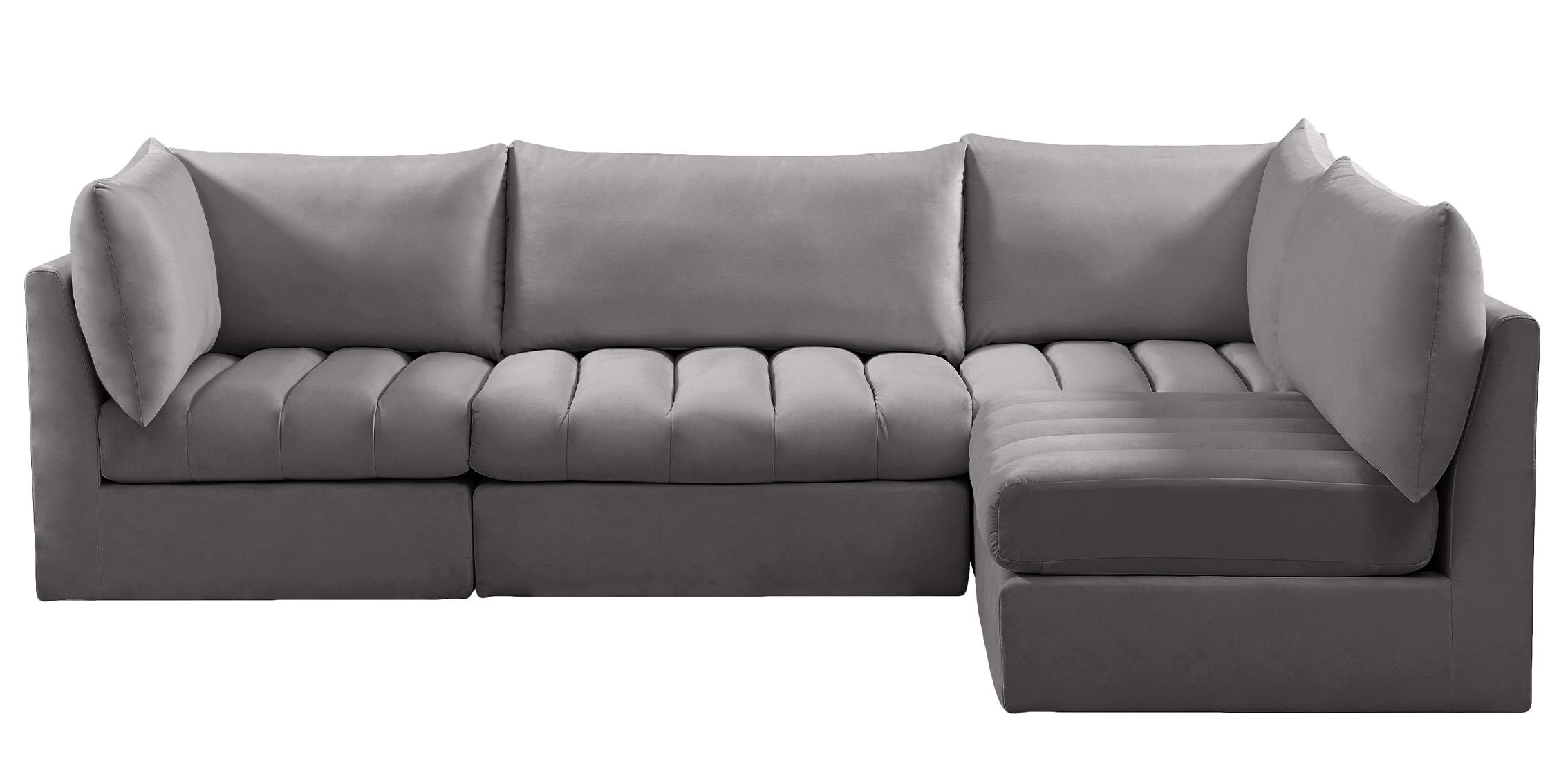 

        
Meridian Furniture JACOB 649Grey-Sec4A Modular Sectional Sofa Gray  94308259581
