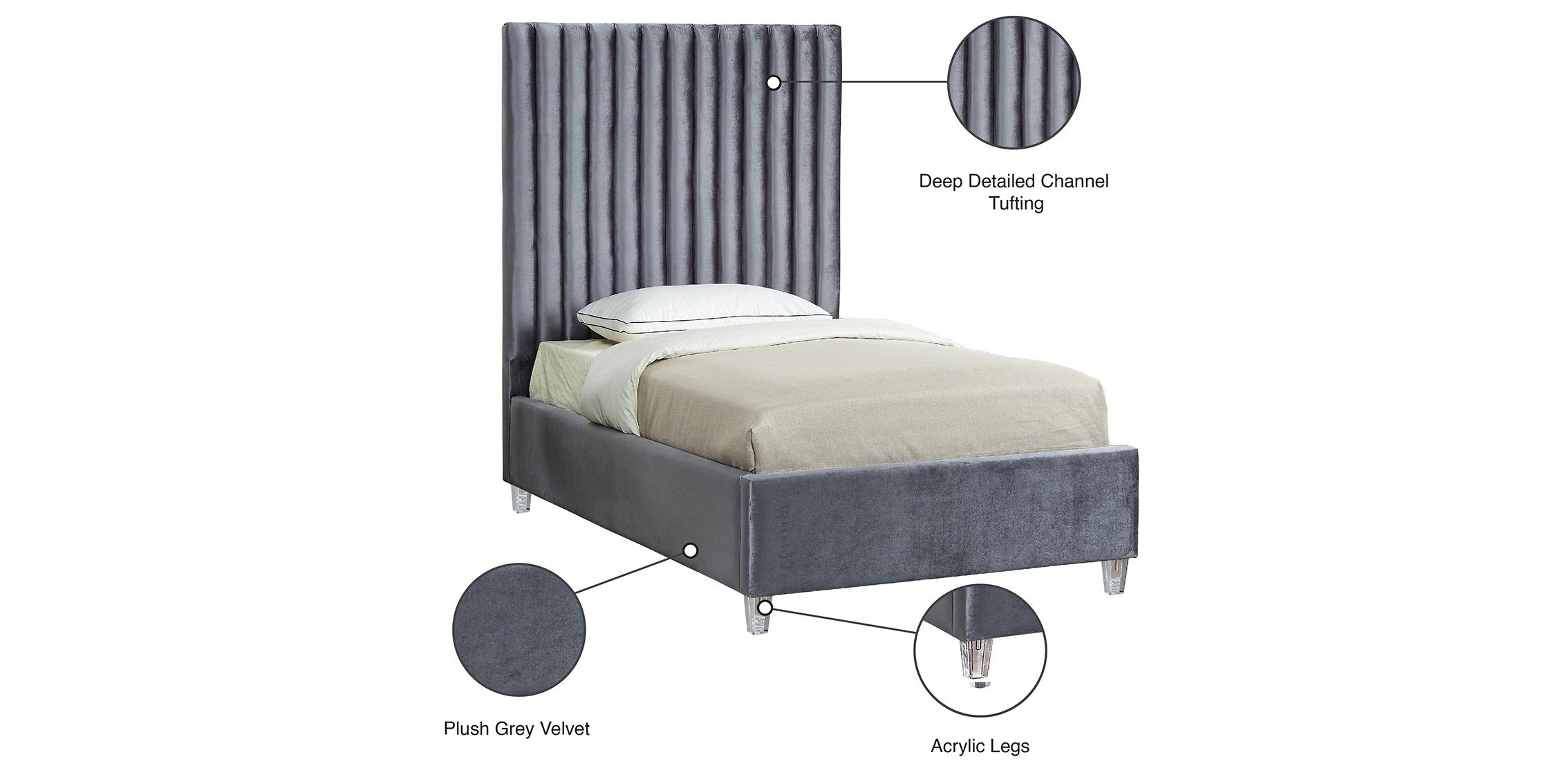 

    
Meridian Furniture Candace CandaceGrey-T Platform Bed Gray CandaceGrey-T
