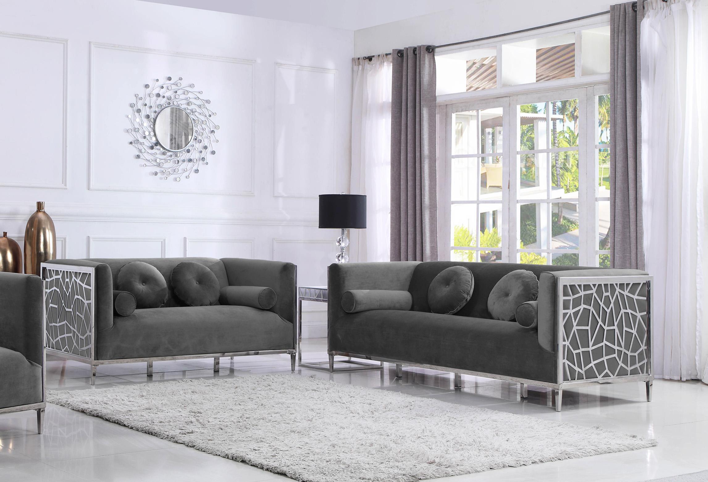 

                    
Meridian Furniture Opal 672Grey-L Loveseat Gray Velvet Purchase 
