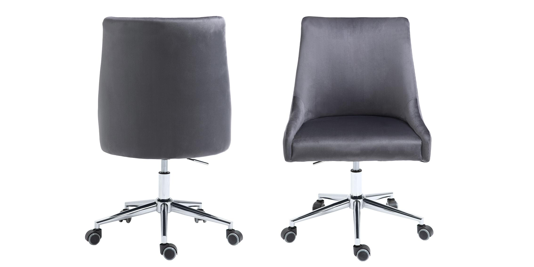 

        
Meridian Furniture KARINA 164Grey Office Chair Chrome/Gray Fabric 094308251059
