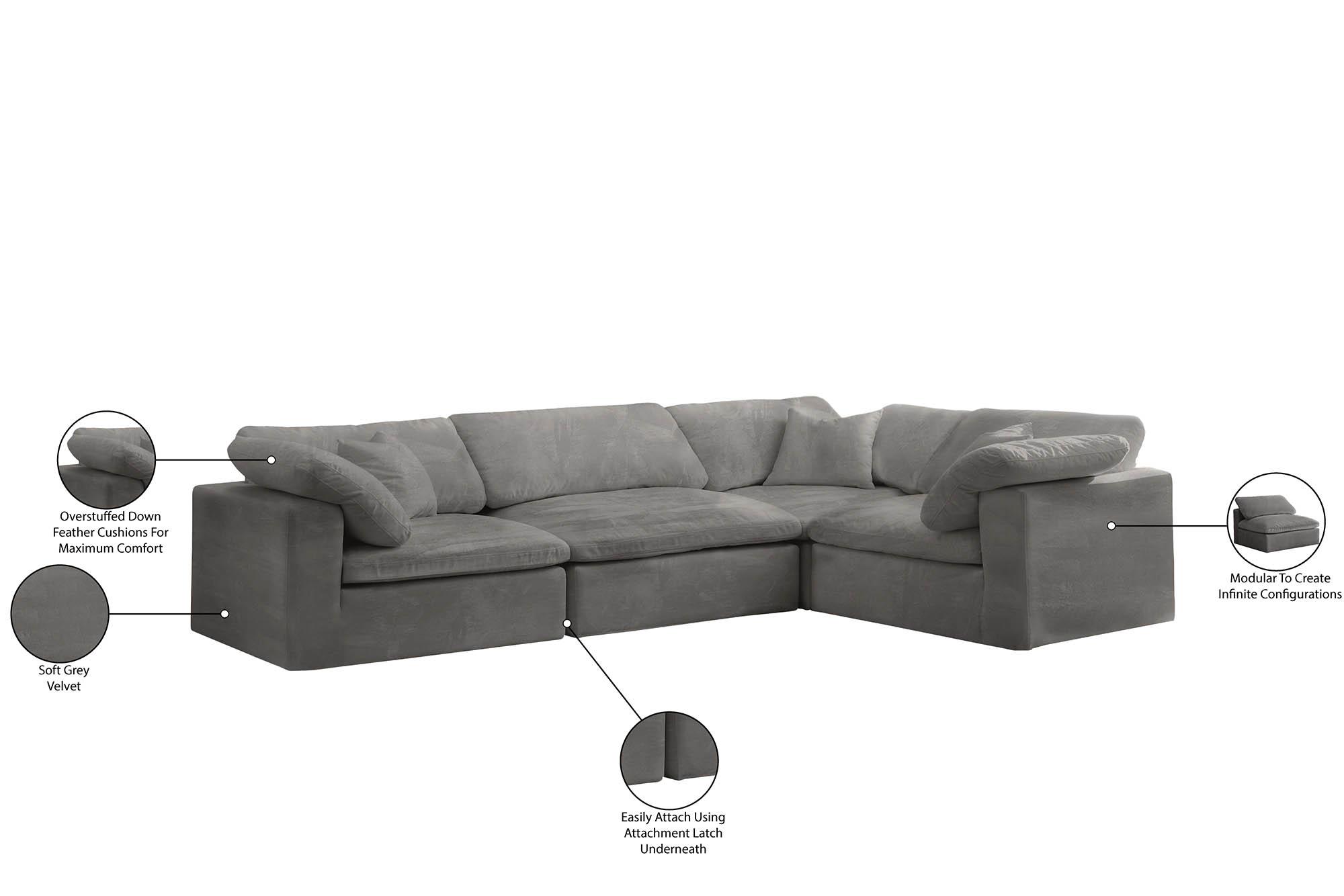 

        
Meridian Furniture 634Grey-Sec4C Modular Sectional Gray Fabric 094308319759
