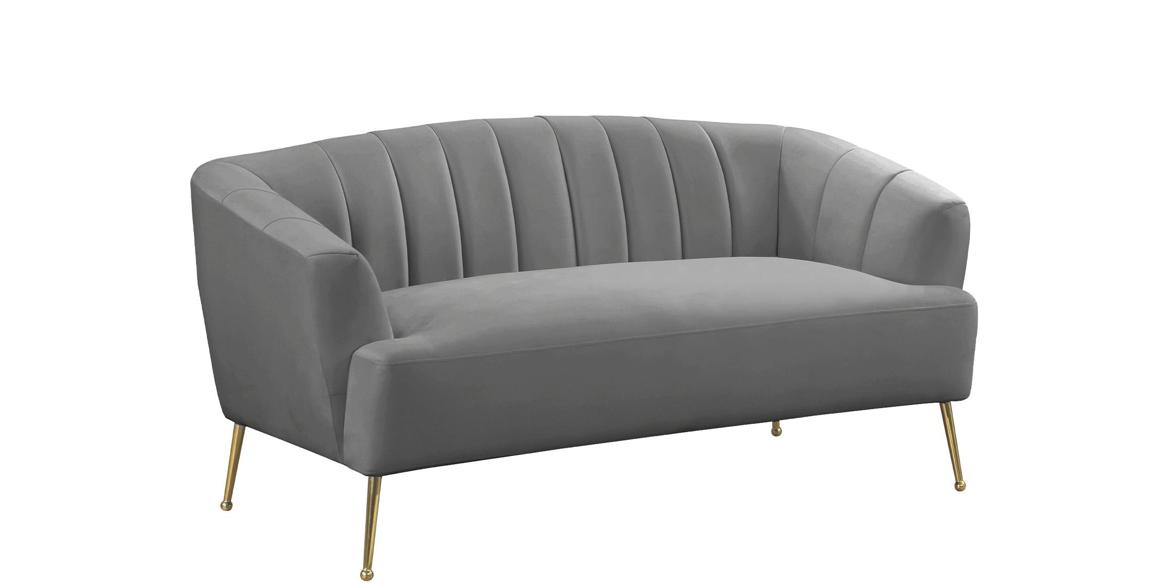 

        
Meridian Furniture TORI 657Grey-S-Set-2 Sofa Set Gray Velvet 704831407570
