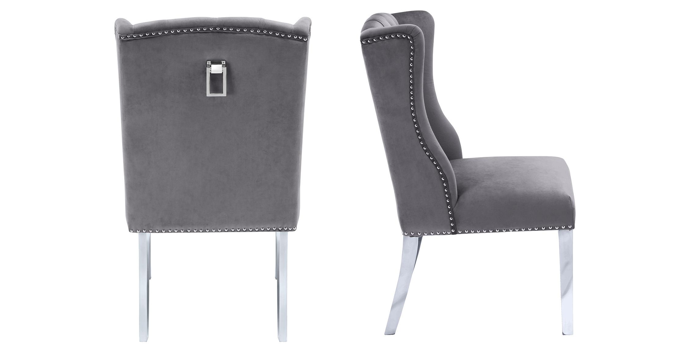 

        
Meridian Furniture SURI 809Grey-C Dining Chair Set Gray Velvet 094308255323
